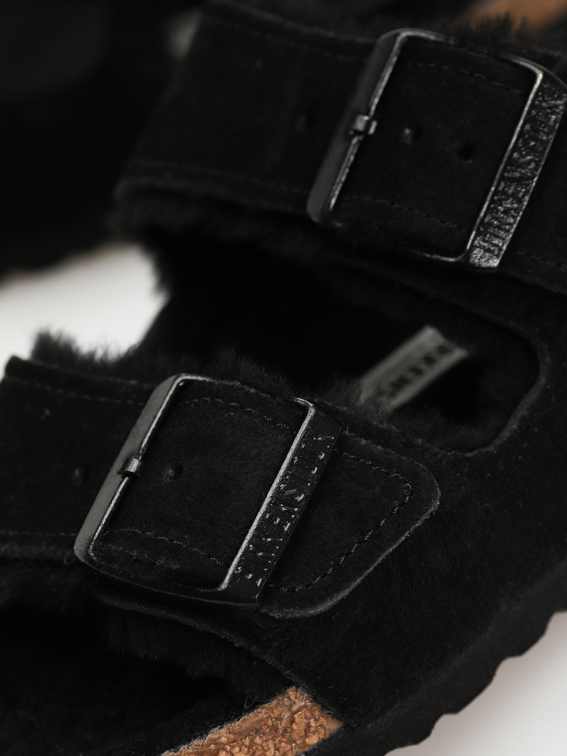 Чехли Birkenstock Arizona Suede Leather Narrow Wmn (black)