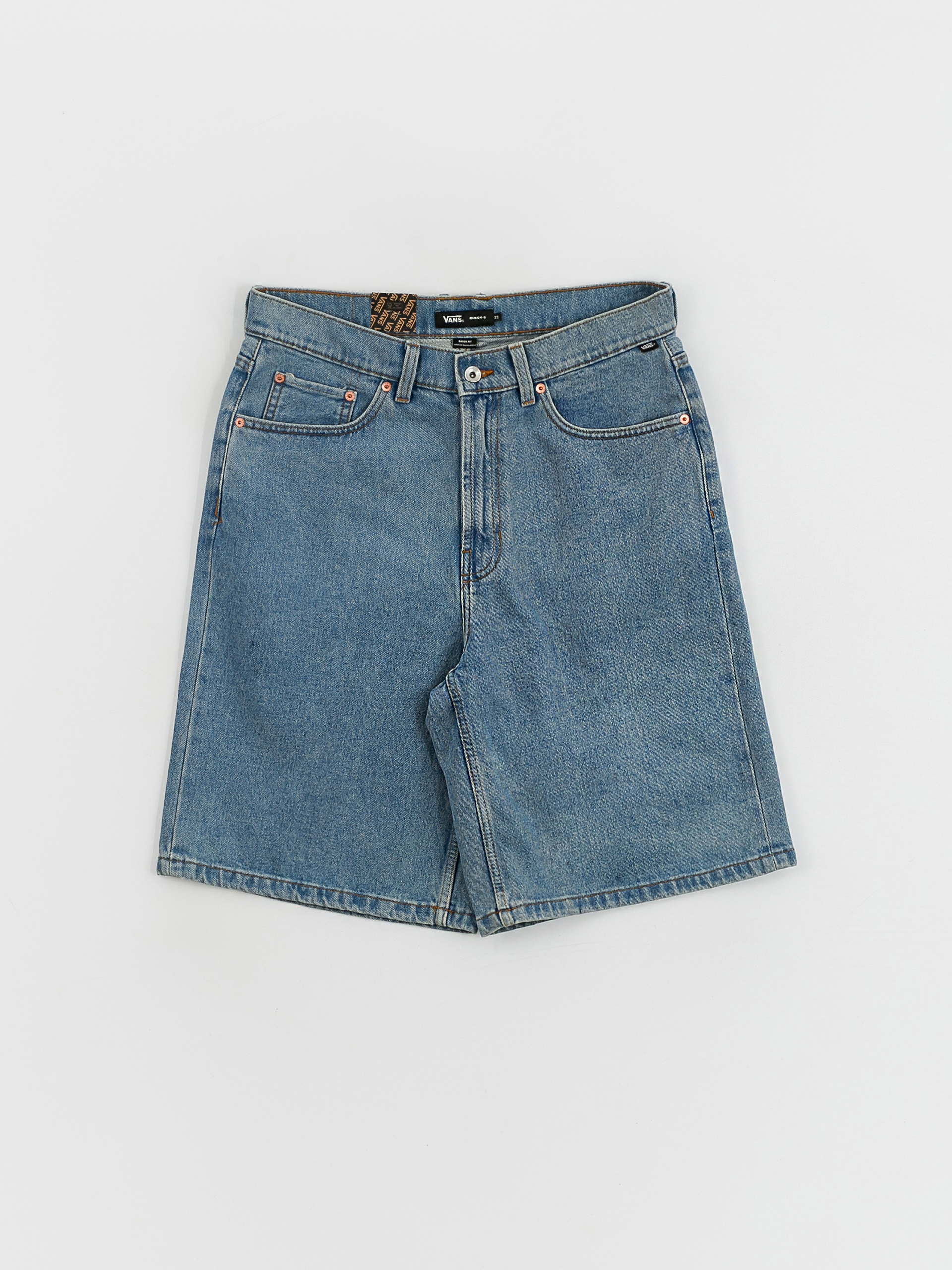 Къси панталони Vans Check 5 Baggy Denim (stonewash/blue)