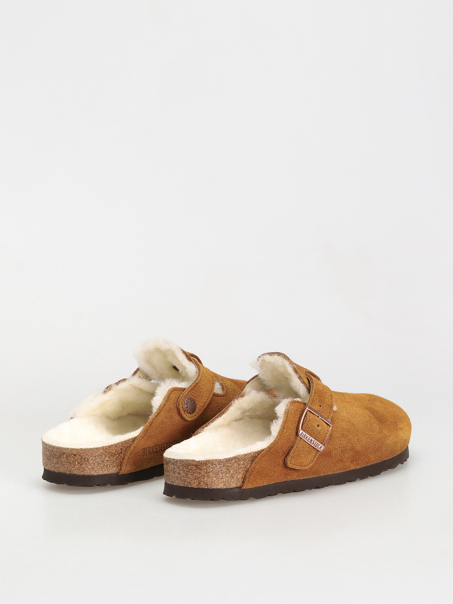 Чехли Birkenstock Boston Suede Leather Narrow Wmn (mink)