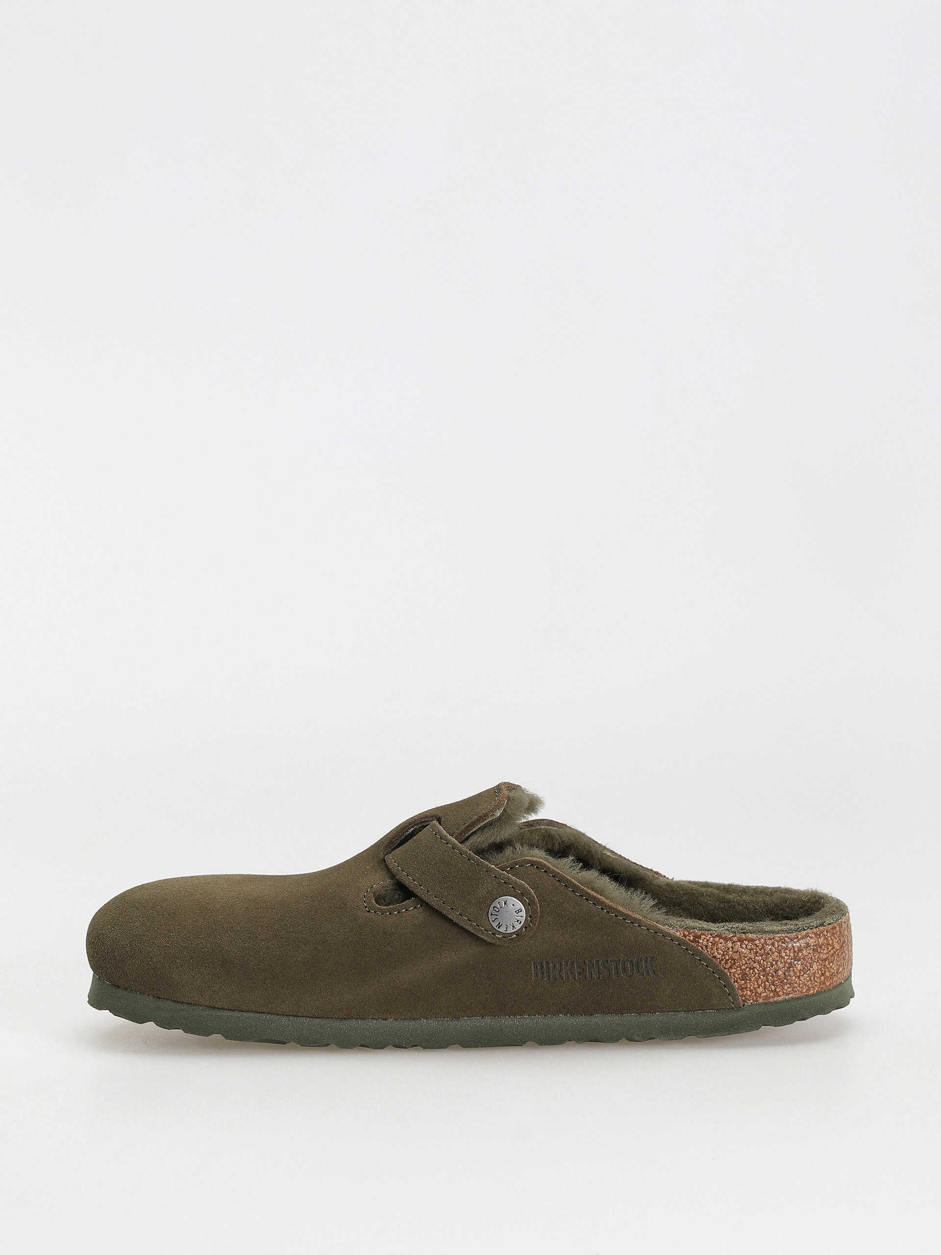 Чехли Birkenstock Boston Suede Leather Narrow Wmn (thyme)