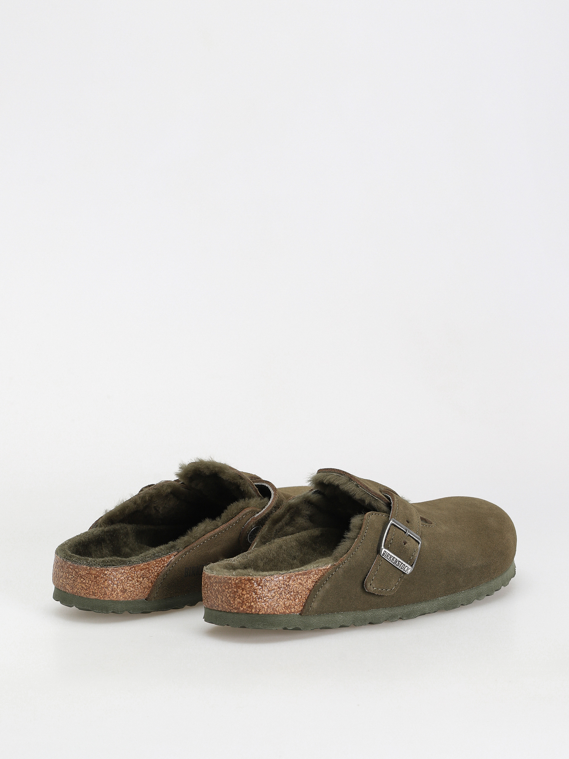 Чехли Birkenstock Boston Suede Leather Narrow Wmn (thyme)