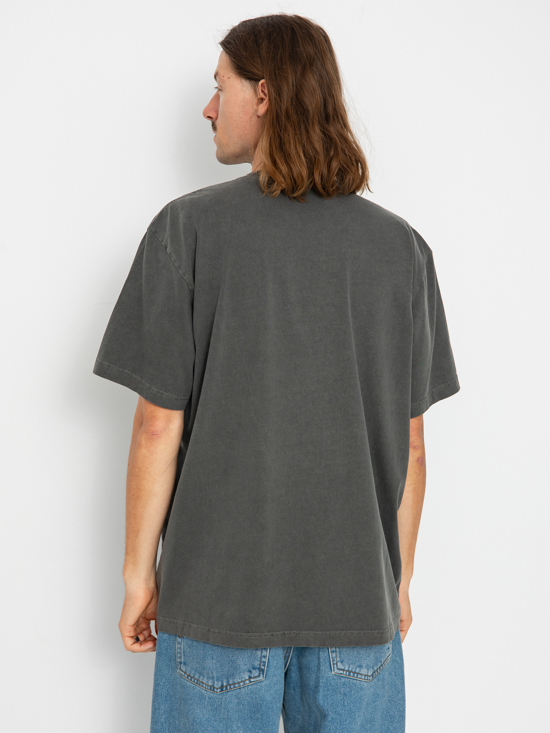 Тениска OBEY Lowercase Pigment (pigment digital black)