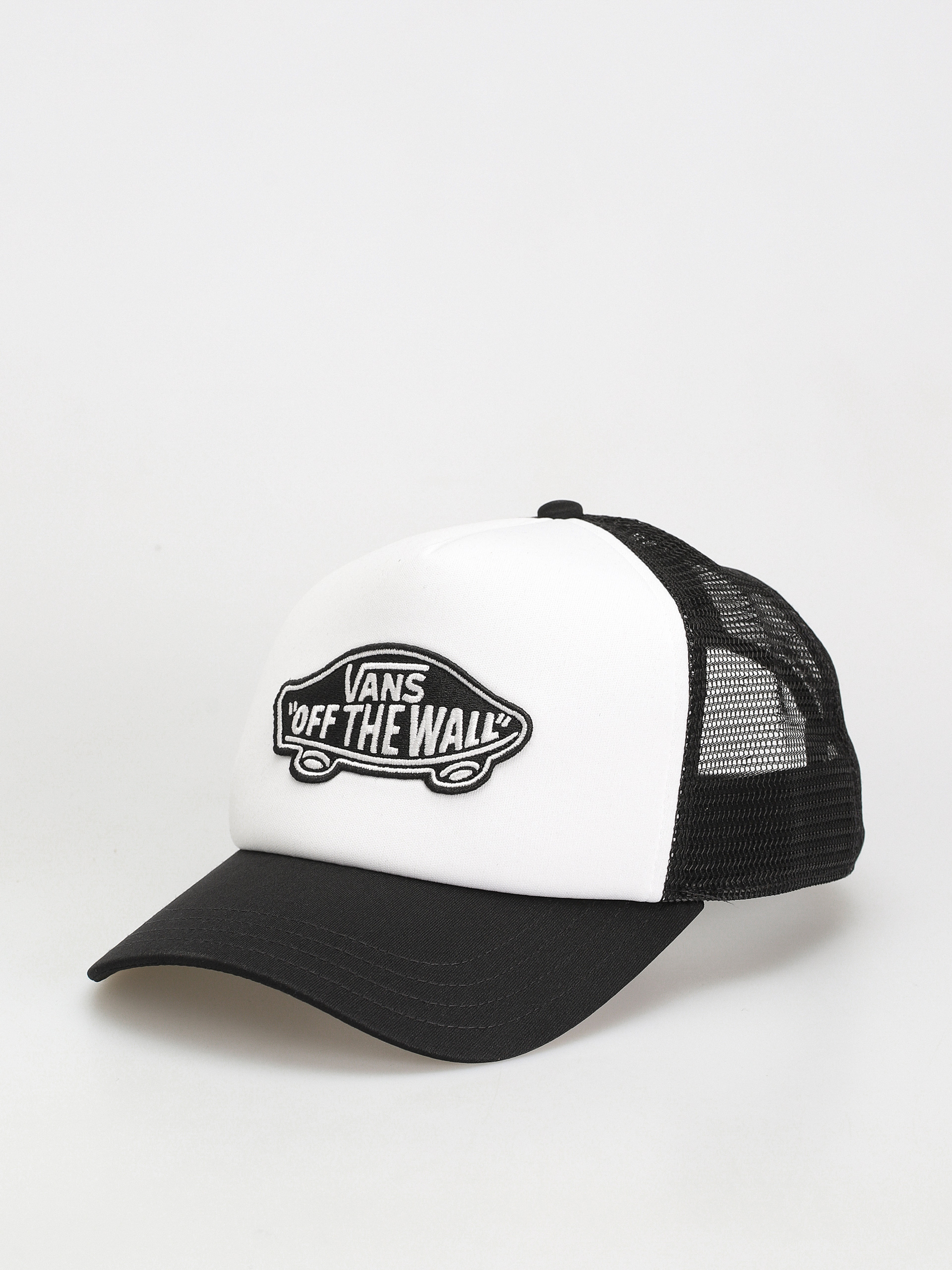 u0428u0430u043fu043au0430 u0441 u043au043eu0437u0438u0440u043au0430 Vans Classic Patch Curved Bill Trucker (black/white)