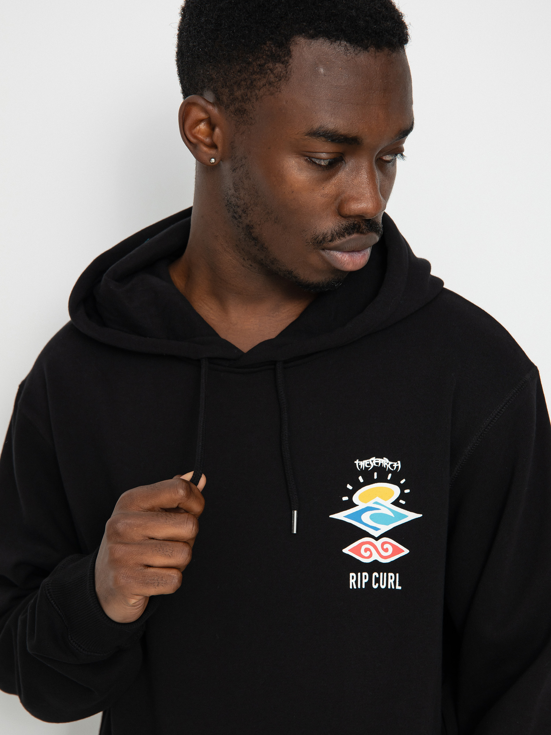 Суитшърт с качулка Rip Curl Search Icon HD (black)