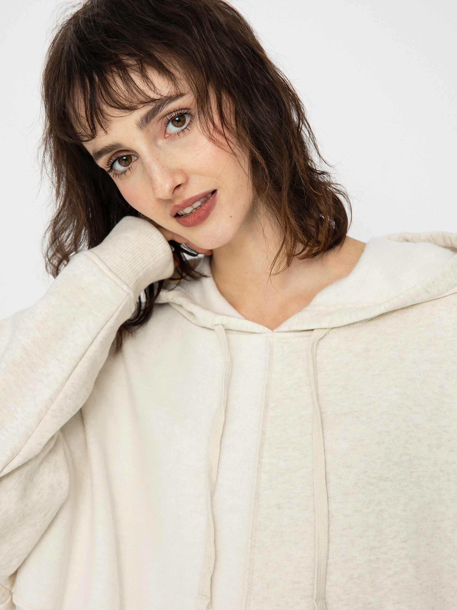 Суитшърт с качулка Vans Flip It HD Wmn (dusk downer oatmeal heather)