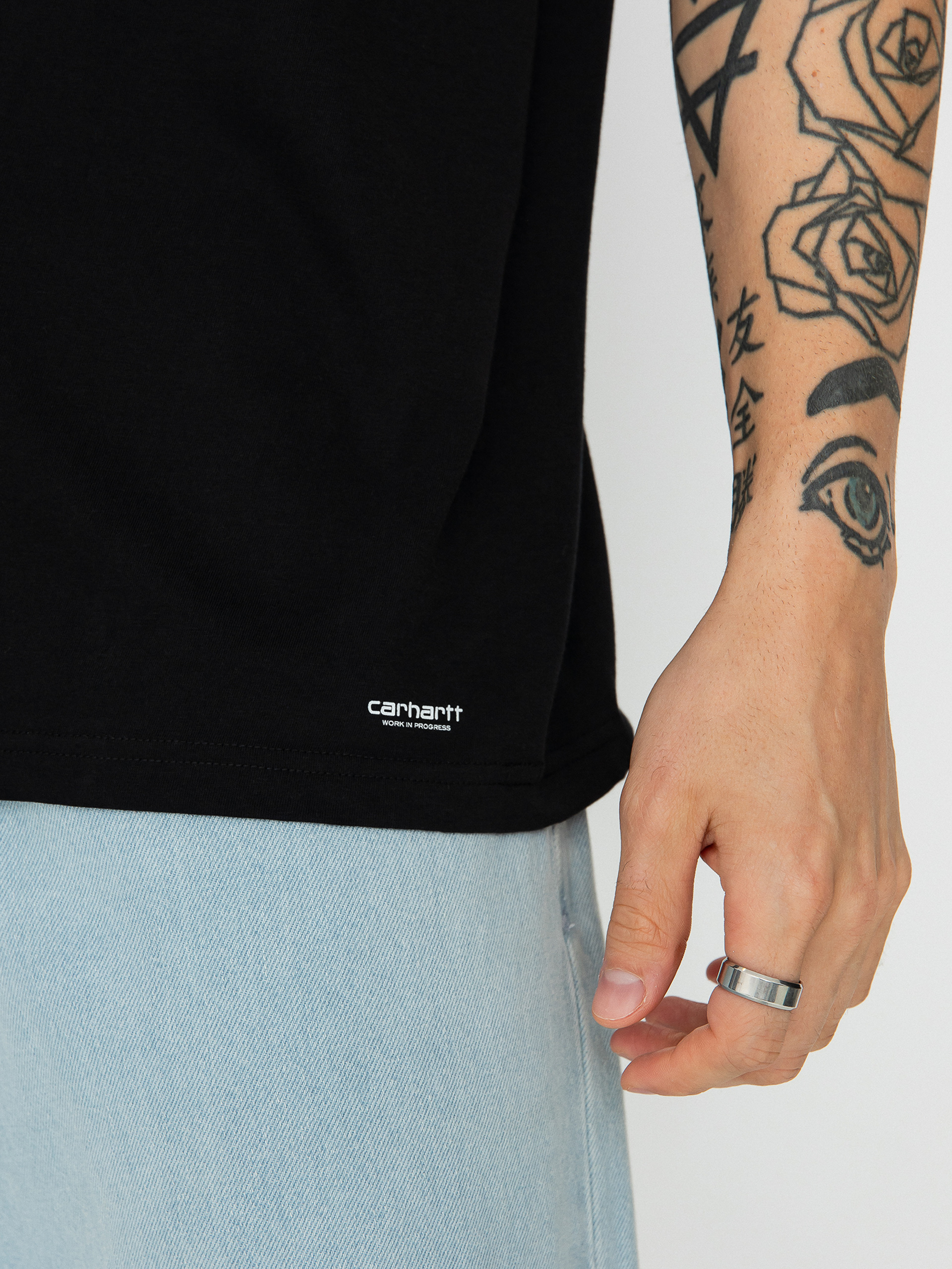 Тениска Carhartt WIP Standard Crew Neck 2-pack (black black)