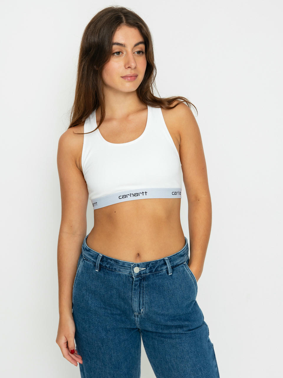 Бельо Carhartt WIP Top Script Racer Tank Wmn (white)