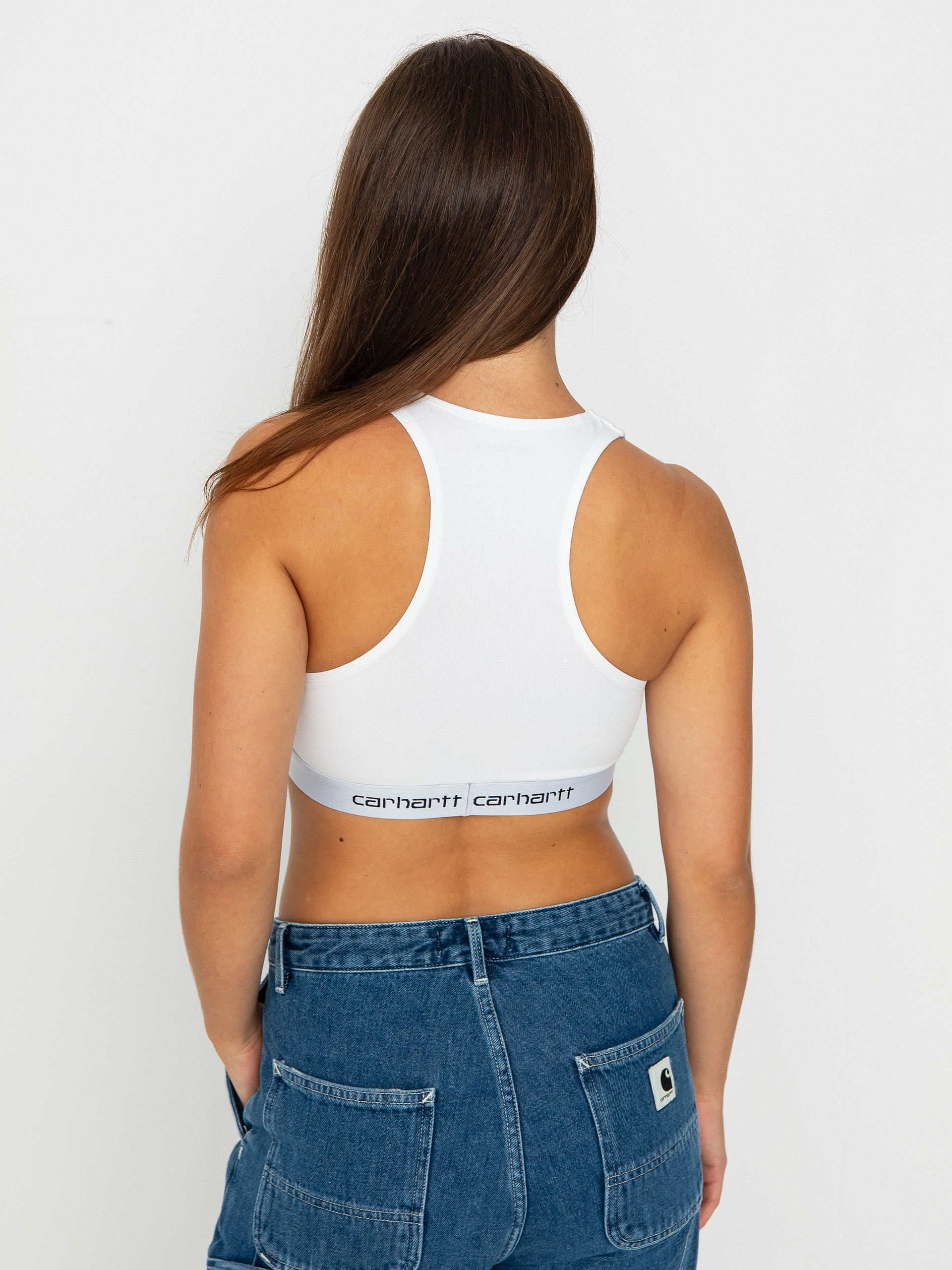 Бельо Carhartt WIP Top Script Racer Tank Wmn (white)