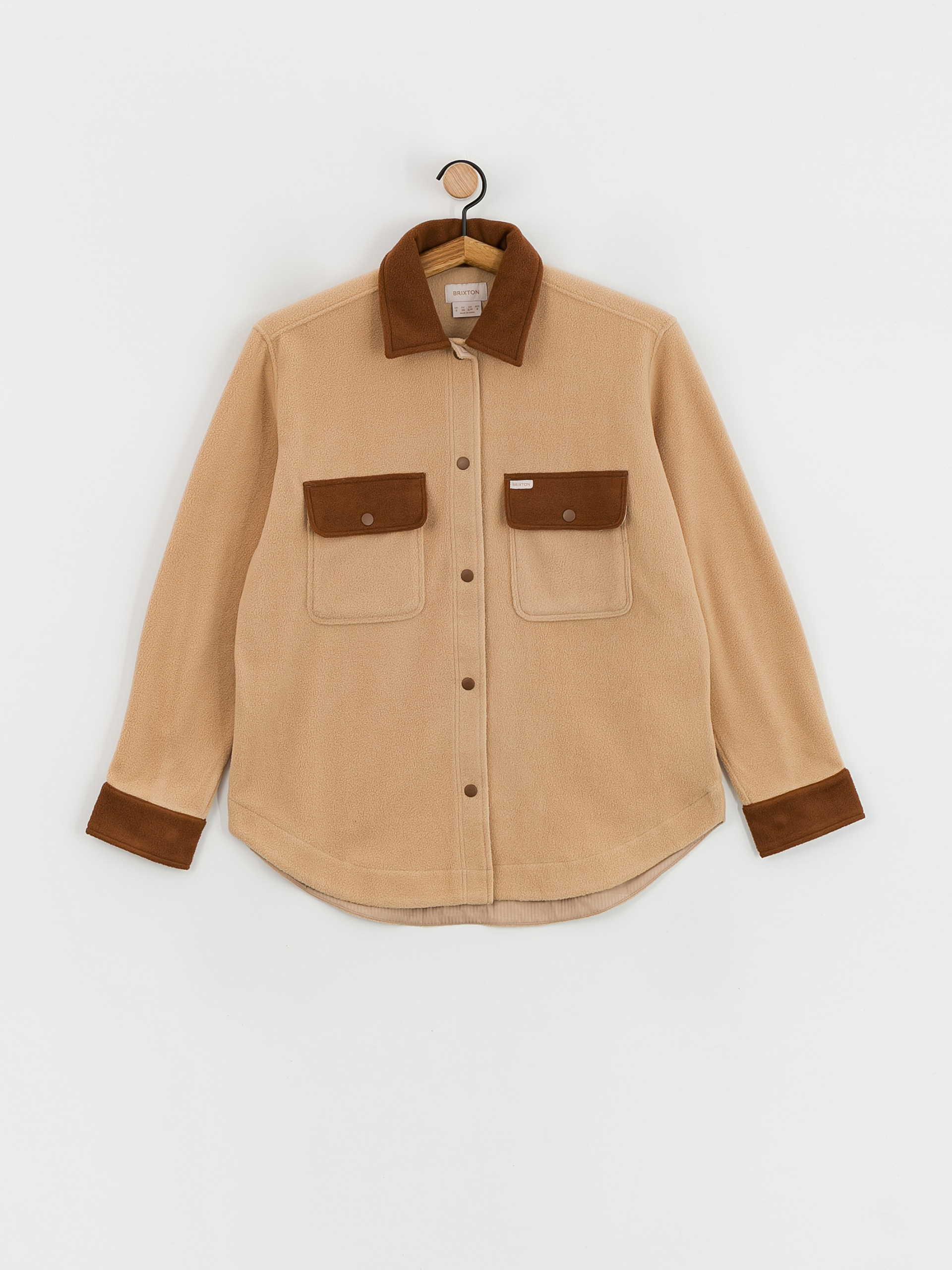 Риза Brixton Bowery Bf Arctic Stretch Fleec Wmn (sesame/bison)
