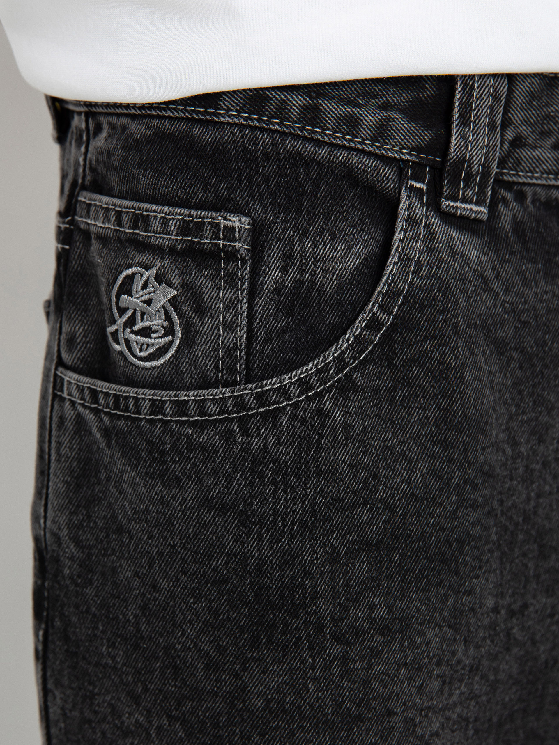 Панталони Polar Skate 93! Denim (silver black)