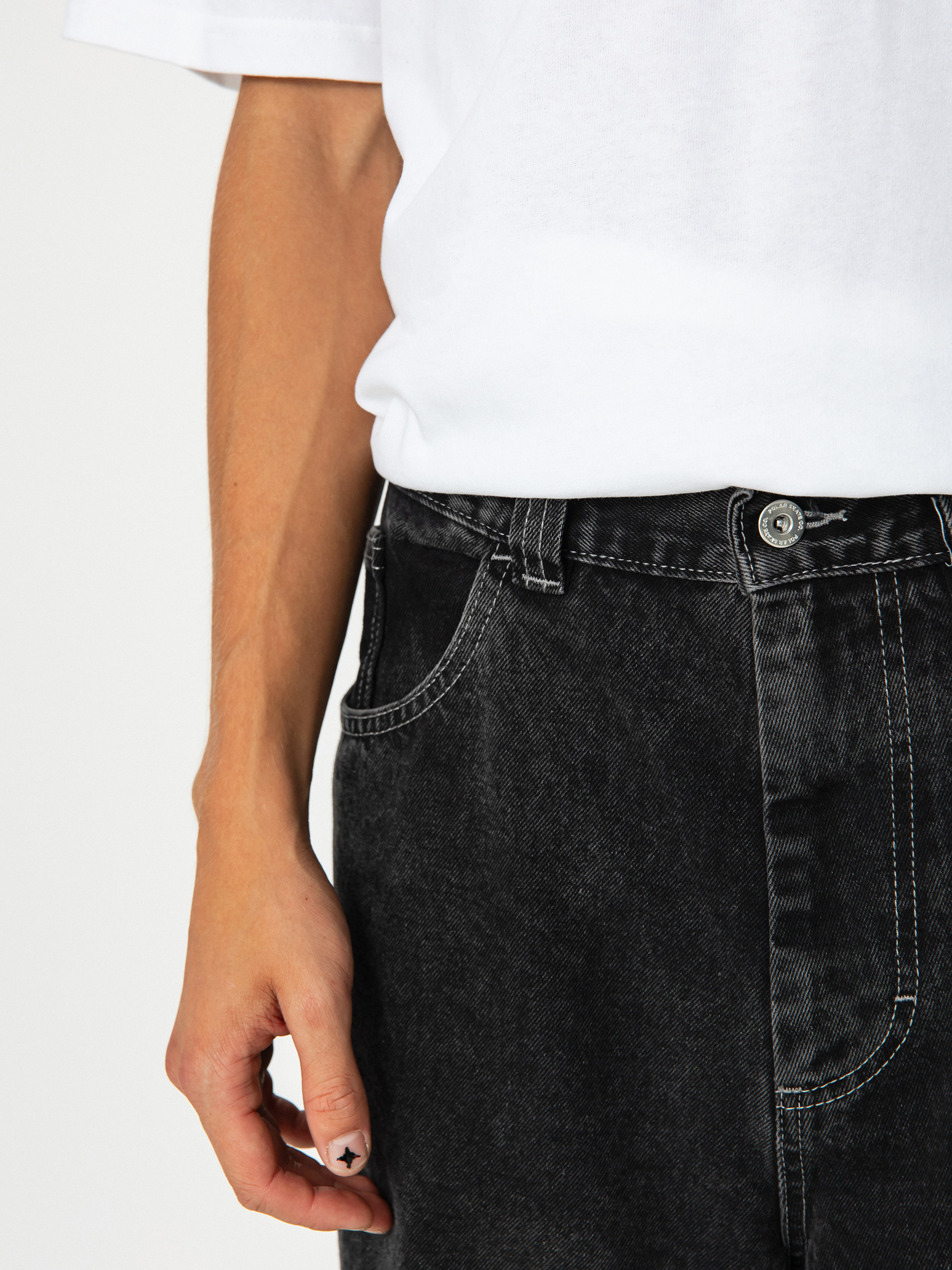 Панталони Polar Skate Big Boy Jeans (silver black)