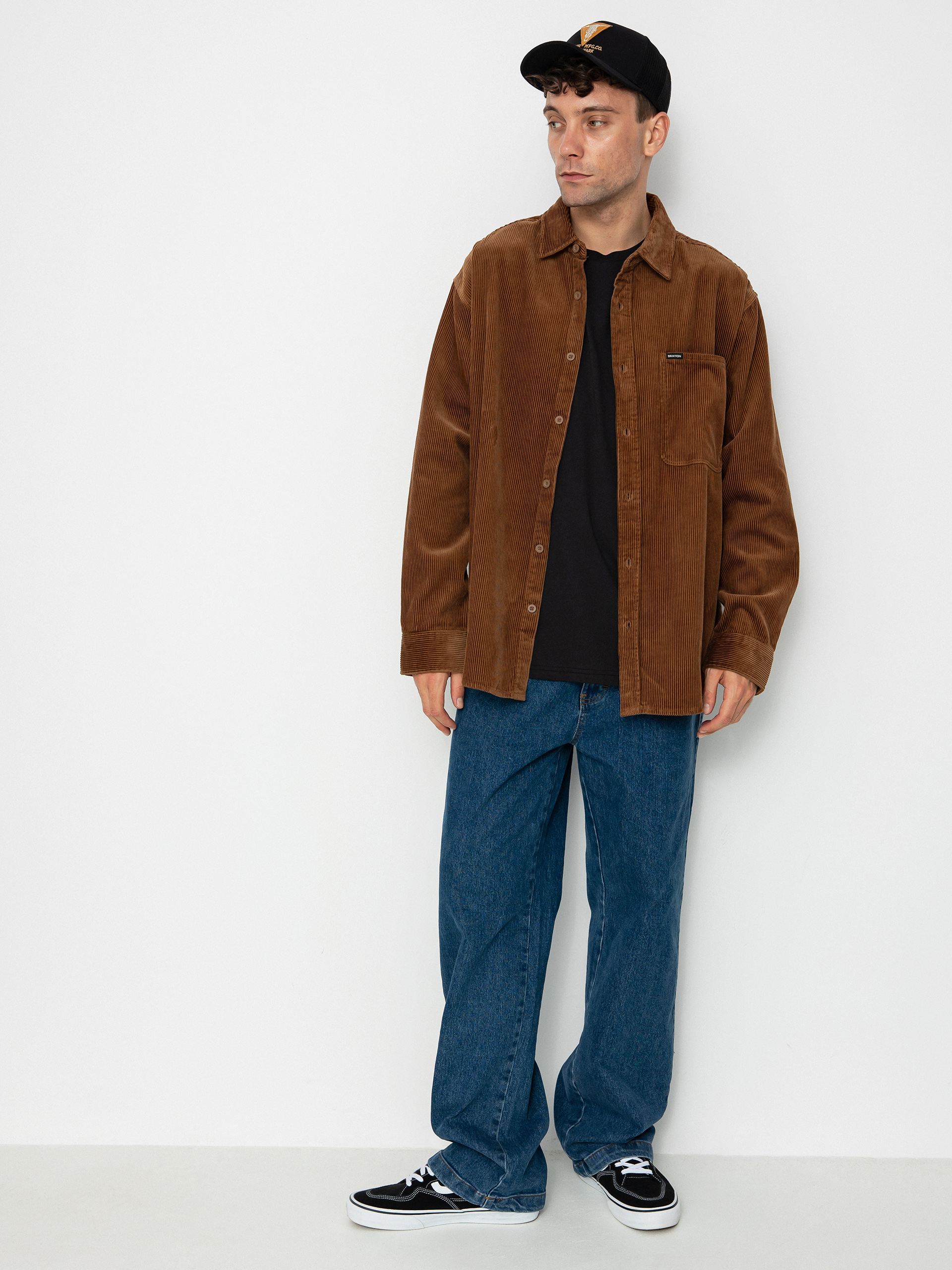 Риза Brixton Porter Overshirt (bison)