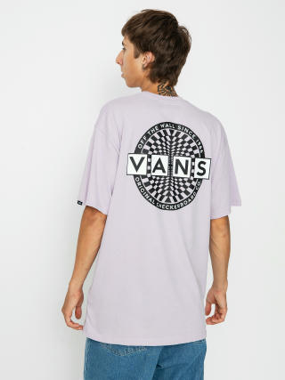 Тениска Vans Warped Checkerboard Logo (lavender frost)