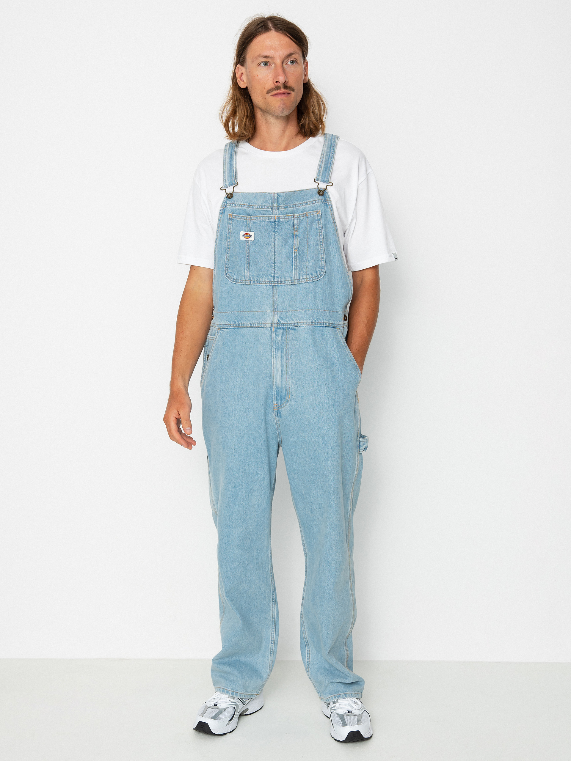 Панталони Dickies Classic Denm Bib (vntg blue)