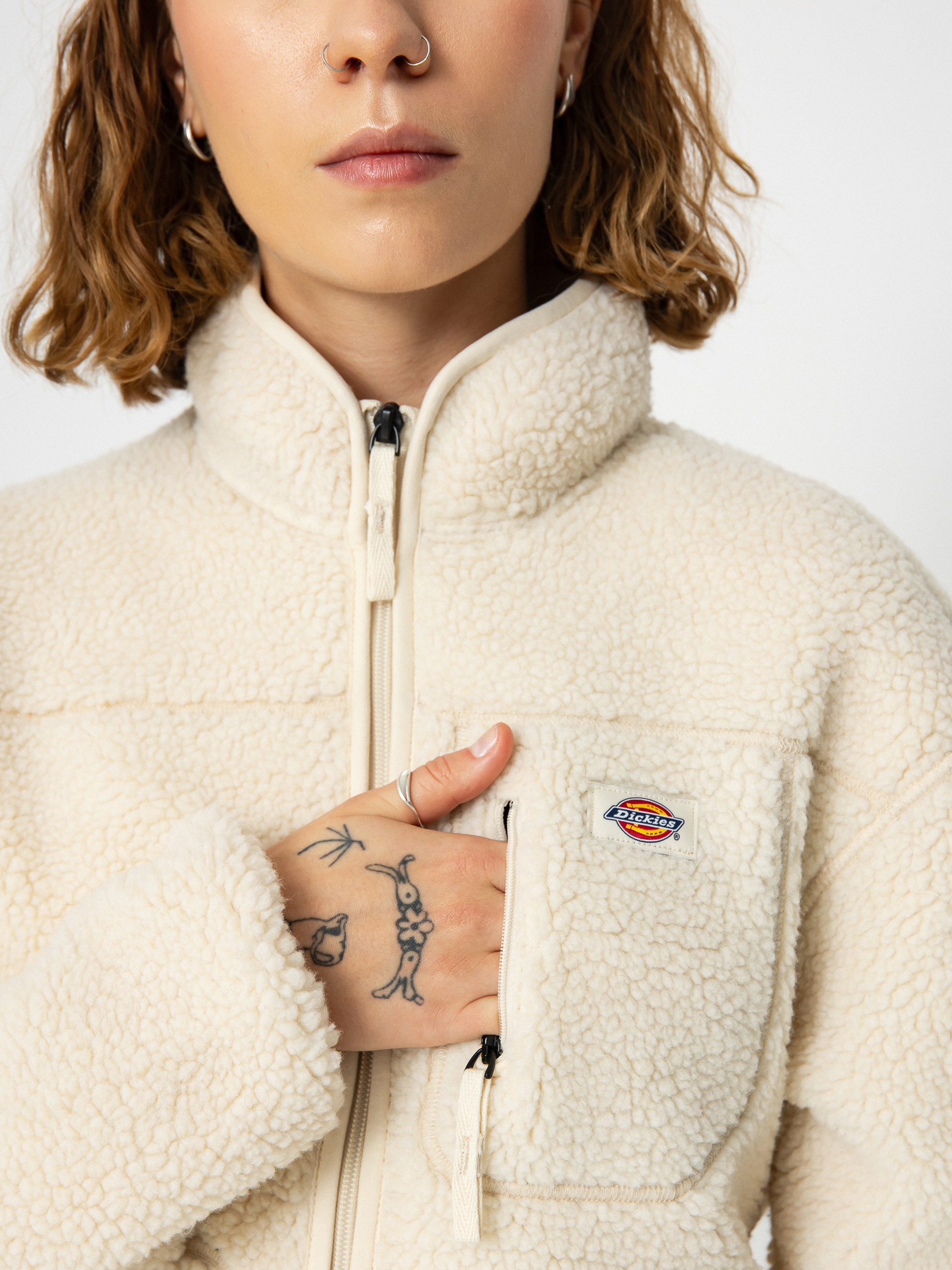 Дамски Поларени суитшърти Dickies Mount Hope (whitecap gray)