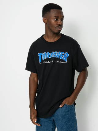 Тениска Thrasher Outlined (black/blue)