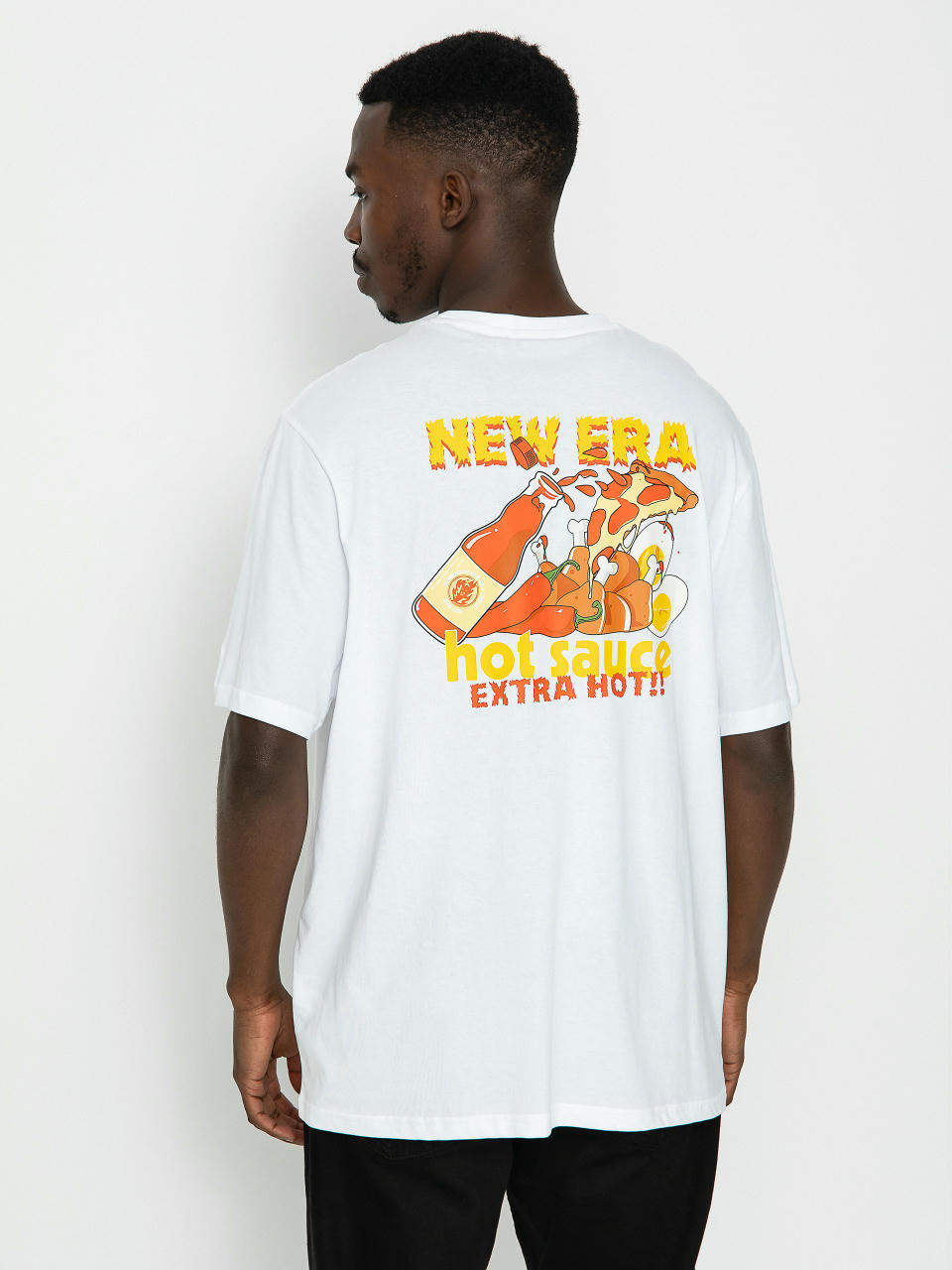 Тениска New Era Food Graphic (white/red)