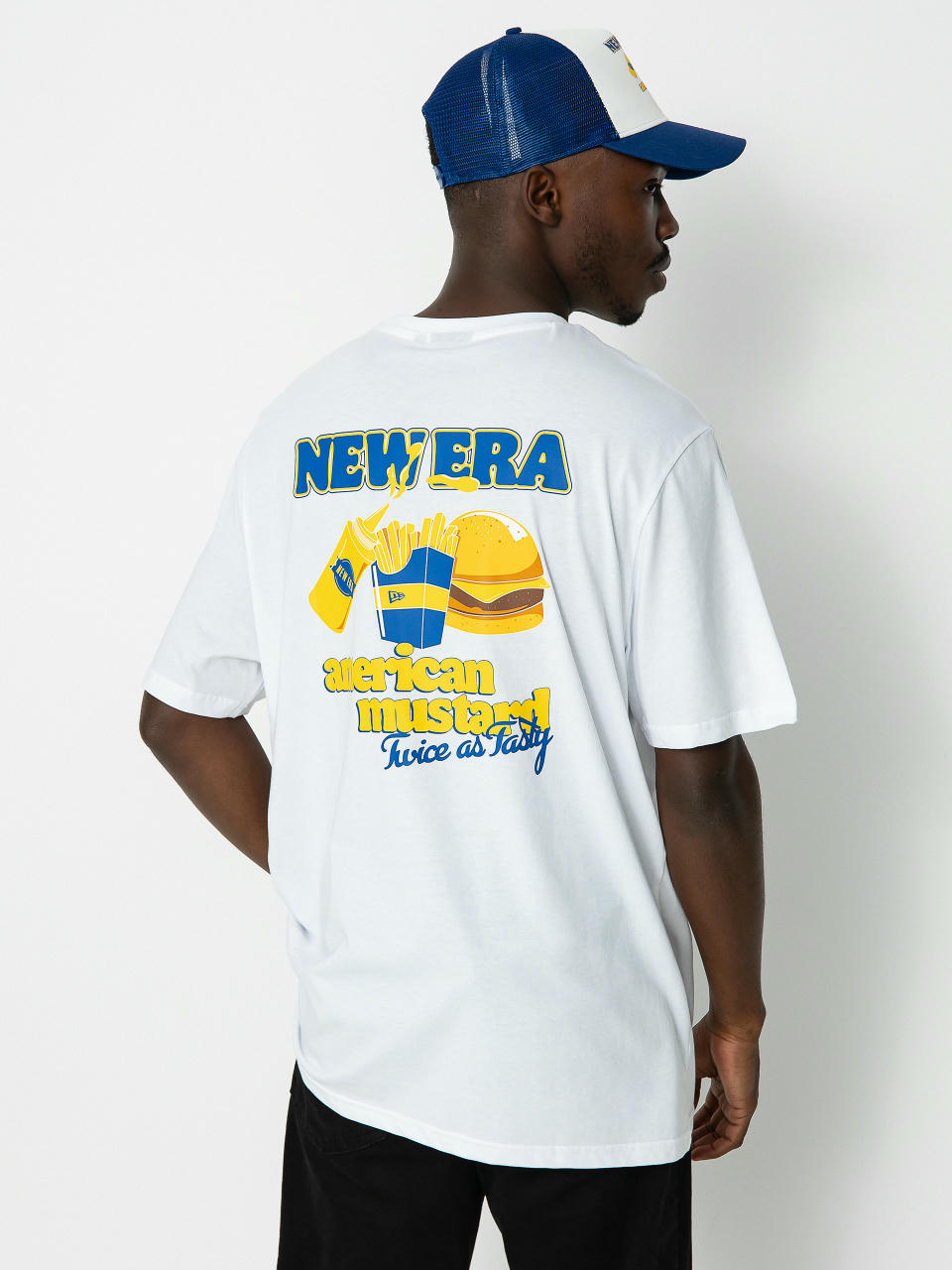 Тениска New Era Food Graphic (white/blue)