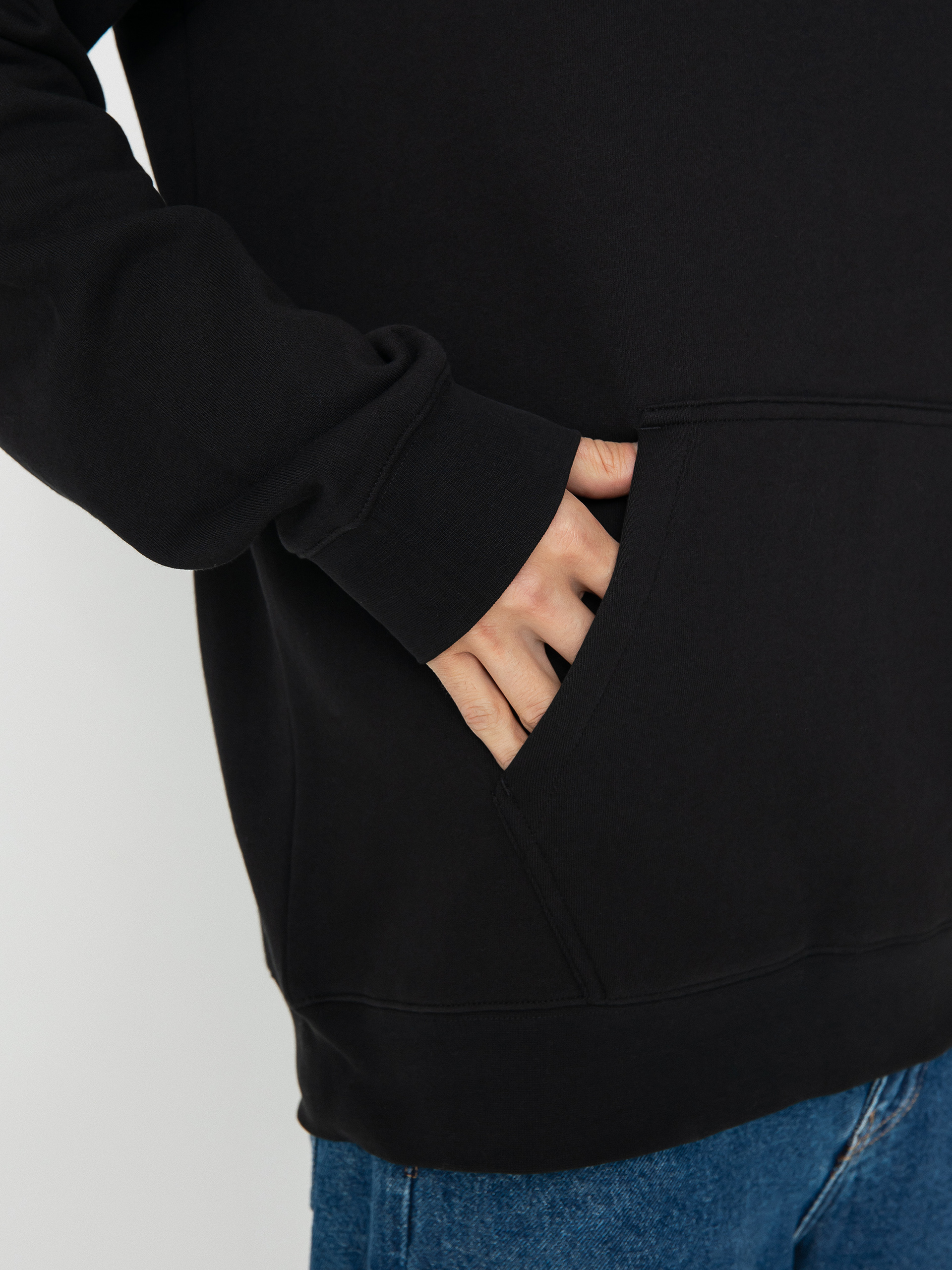 Суитшърт с качулка Fox Head HD (black)