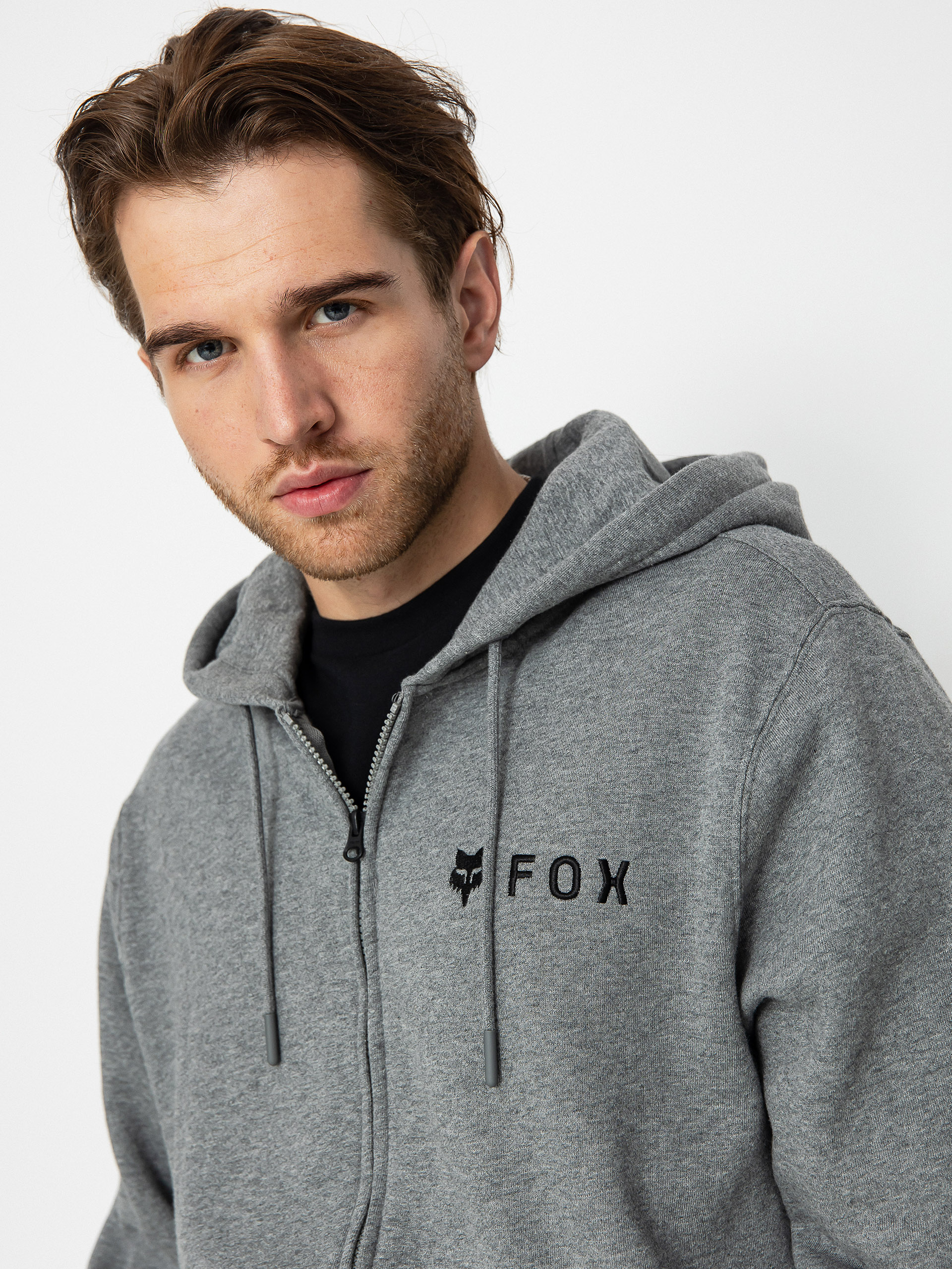 Суитшърт с качулка Fox Absolute HD (heather/graphite)