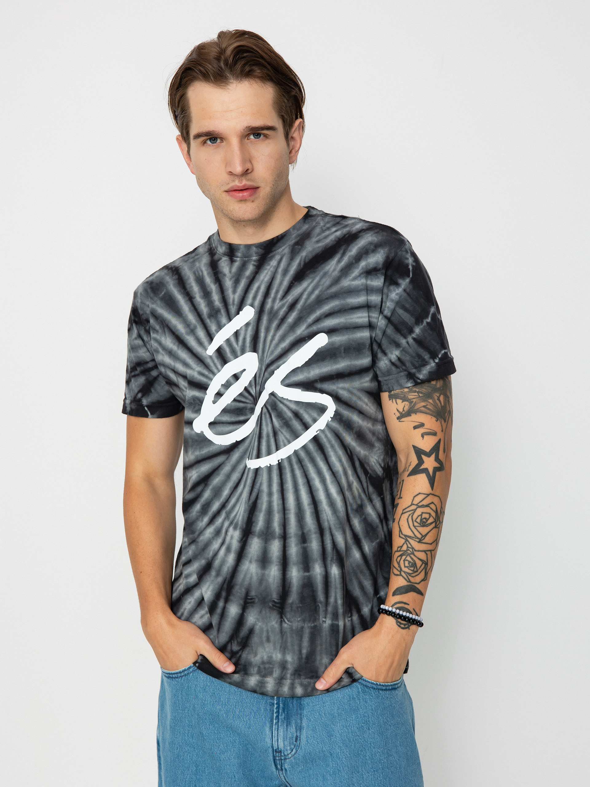 Тениска eS Script Tye Dye (black)