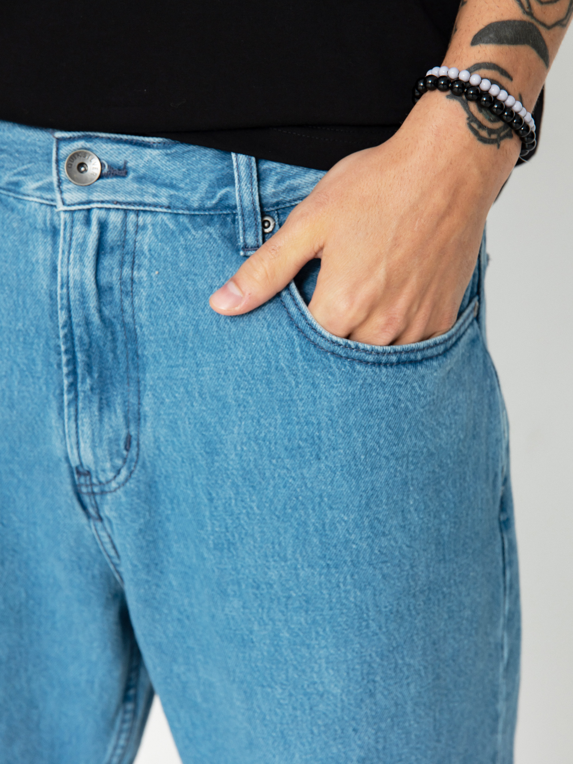 Панталони Quiksilver Baggy Nineties Wash (ashley blue)