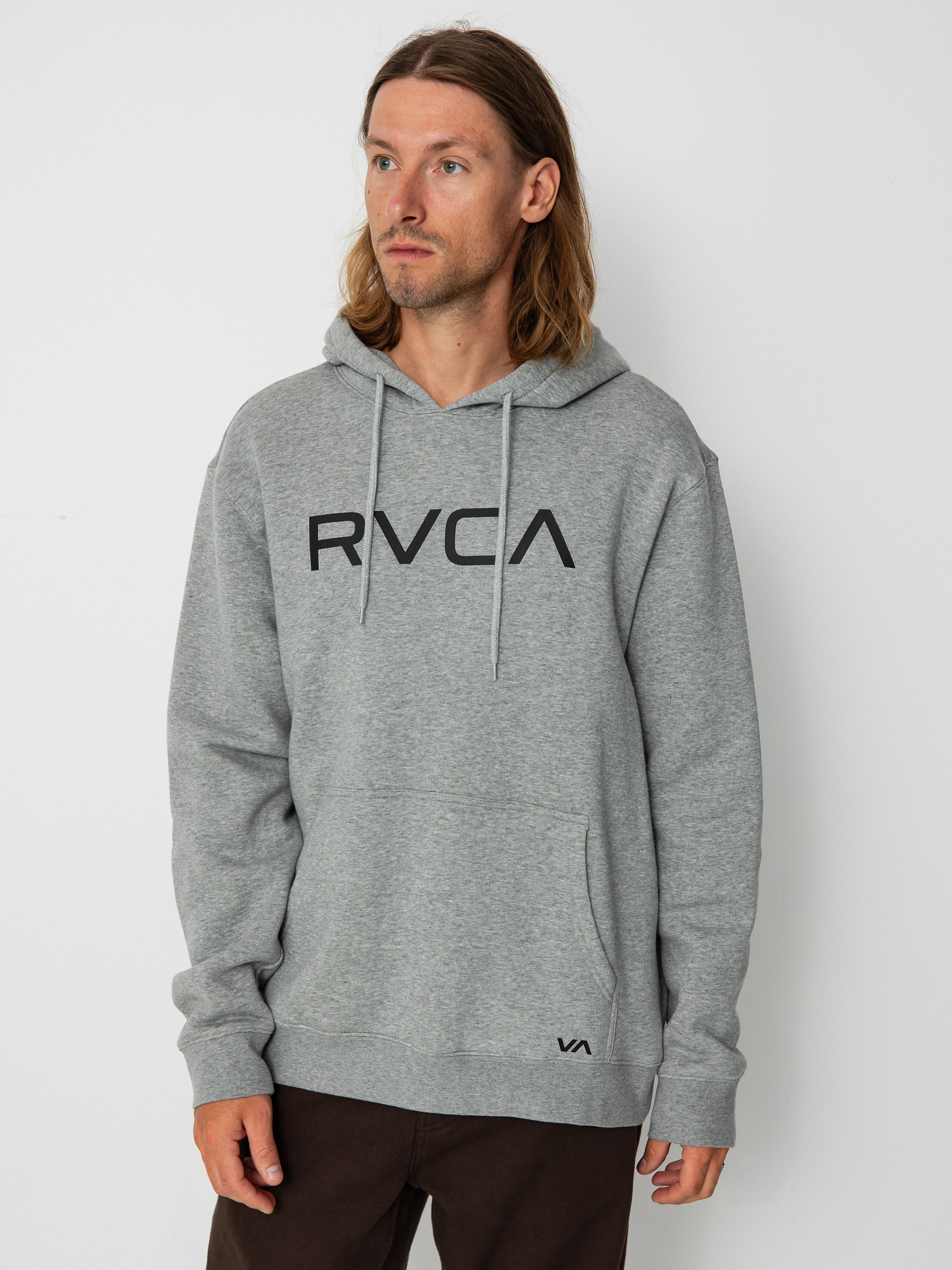 Суитшърт с качулка RVCA Big Rvca HD (athletic heather)