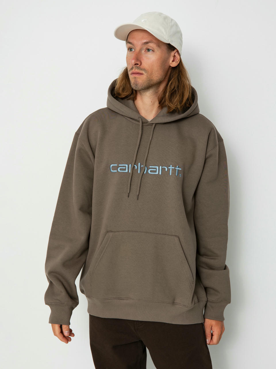 Суитшърт с качулка Carhartt WIP Carhartt HD (barista/mirror)