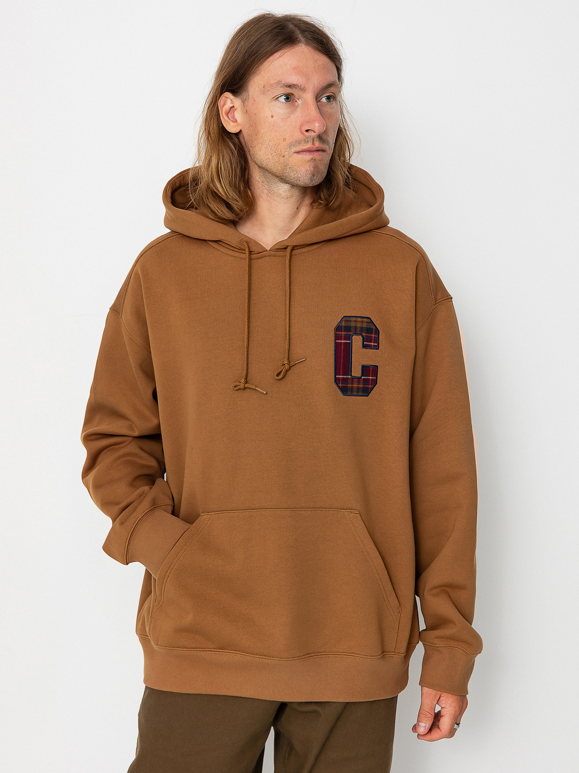 Суитшърт с качулка Carhartt WIP Wiles HD (hamilton brown)