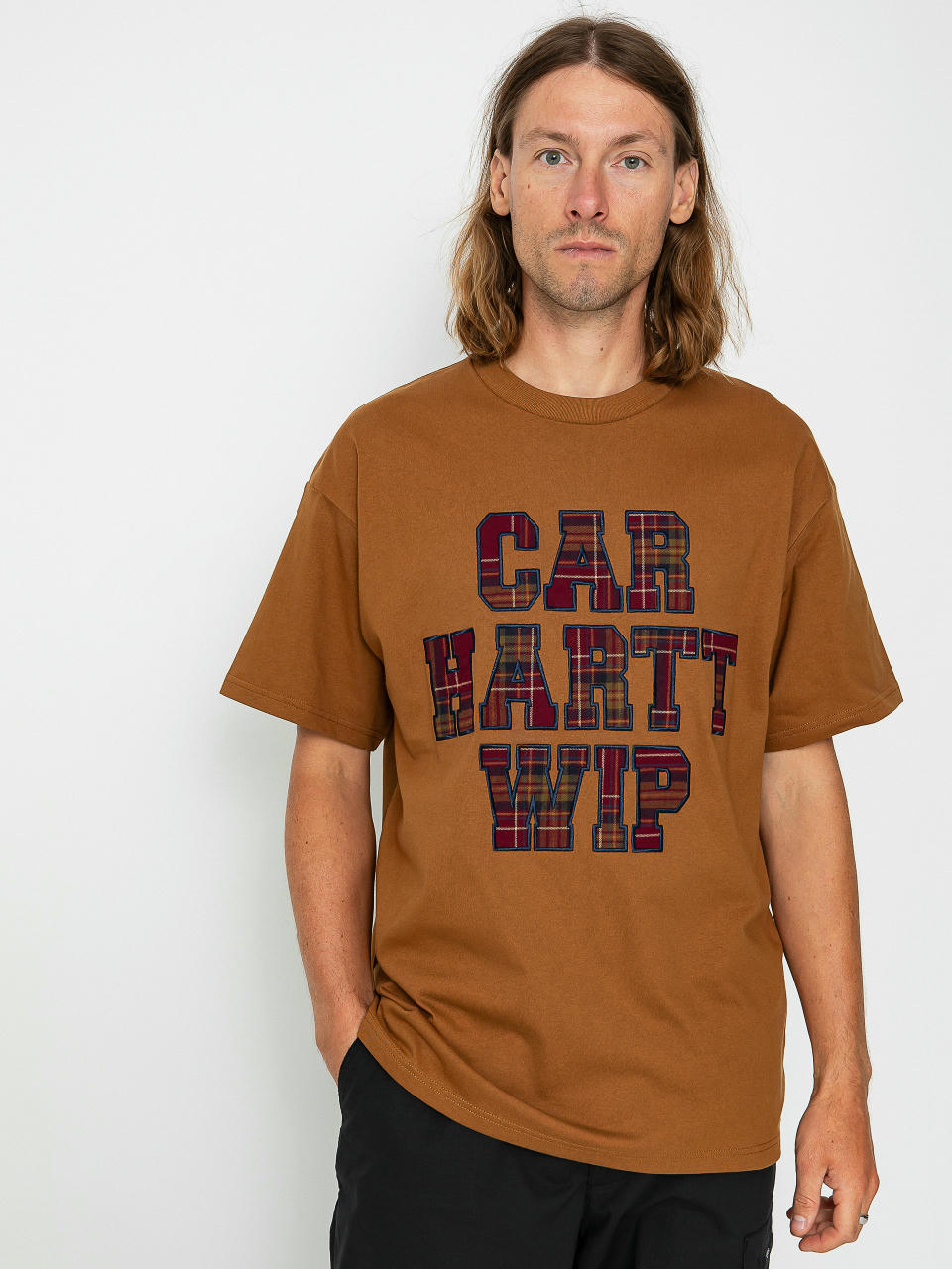 Тениска Carhartt WIP Wiles (hamilton brown)