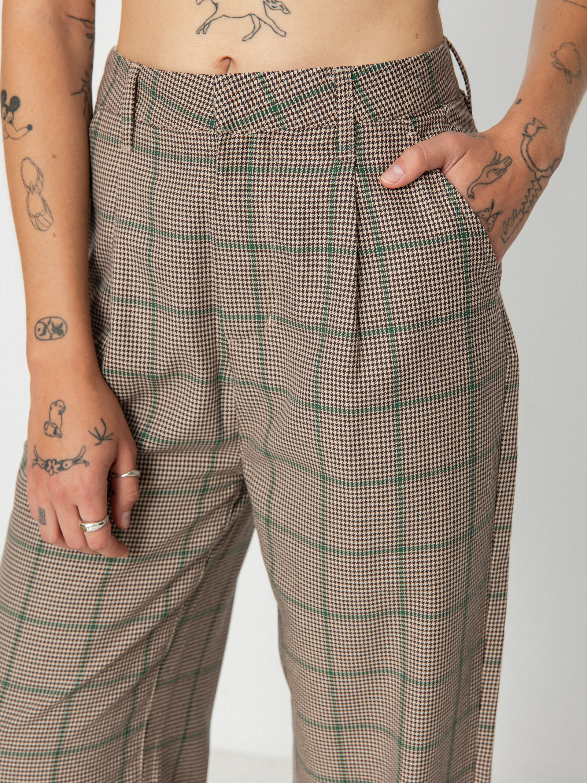 Панталони Brixton Victory Trouser Wmn (sesame/seal brown)