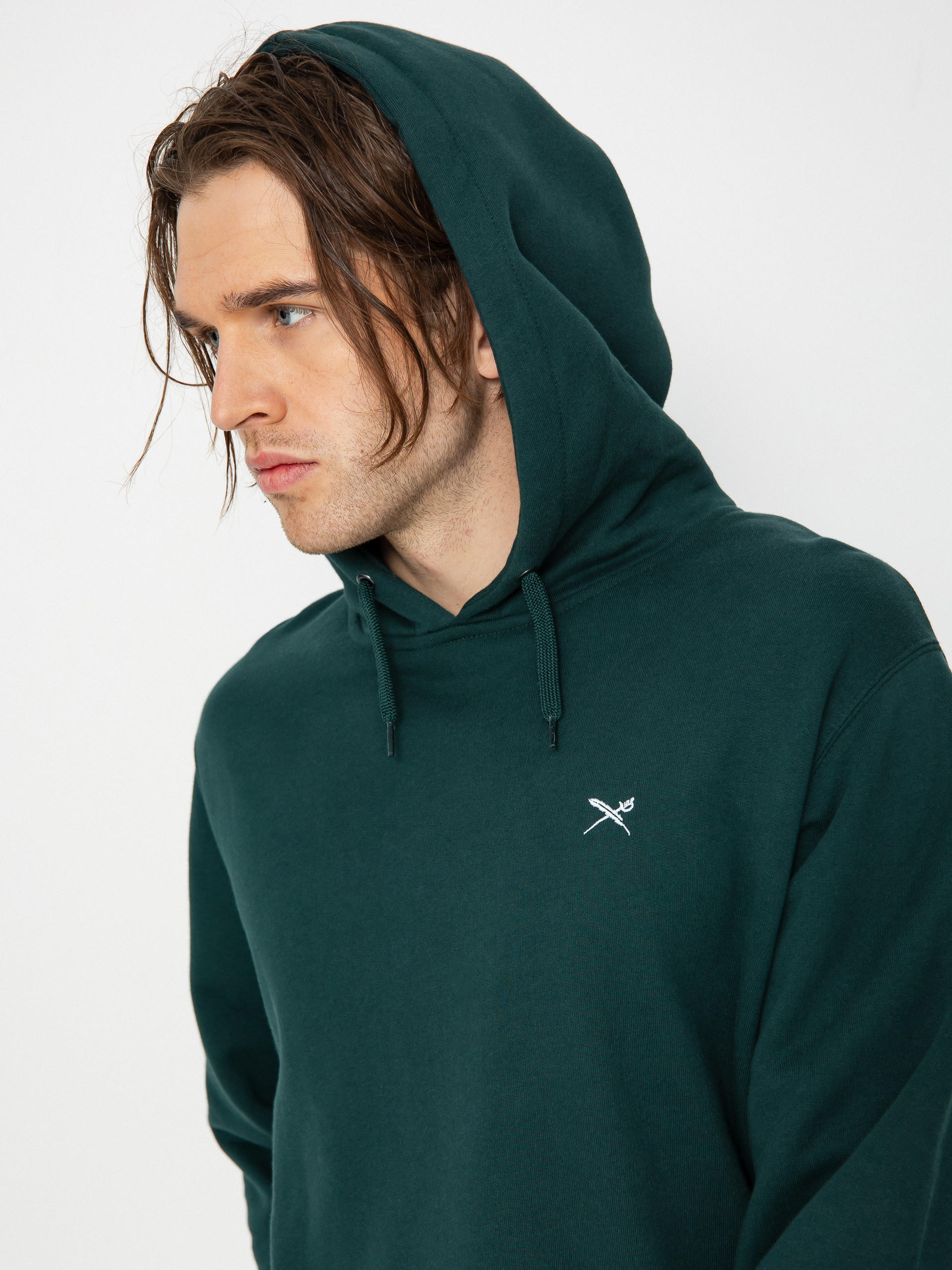 Суитшърт с качулка Iriedaily Mini Flag 2 HD (night forest)