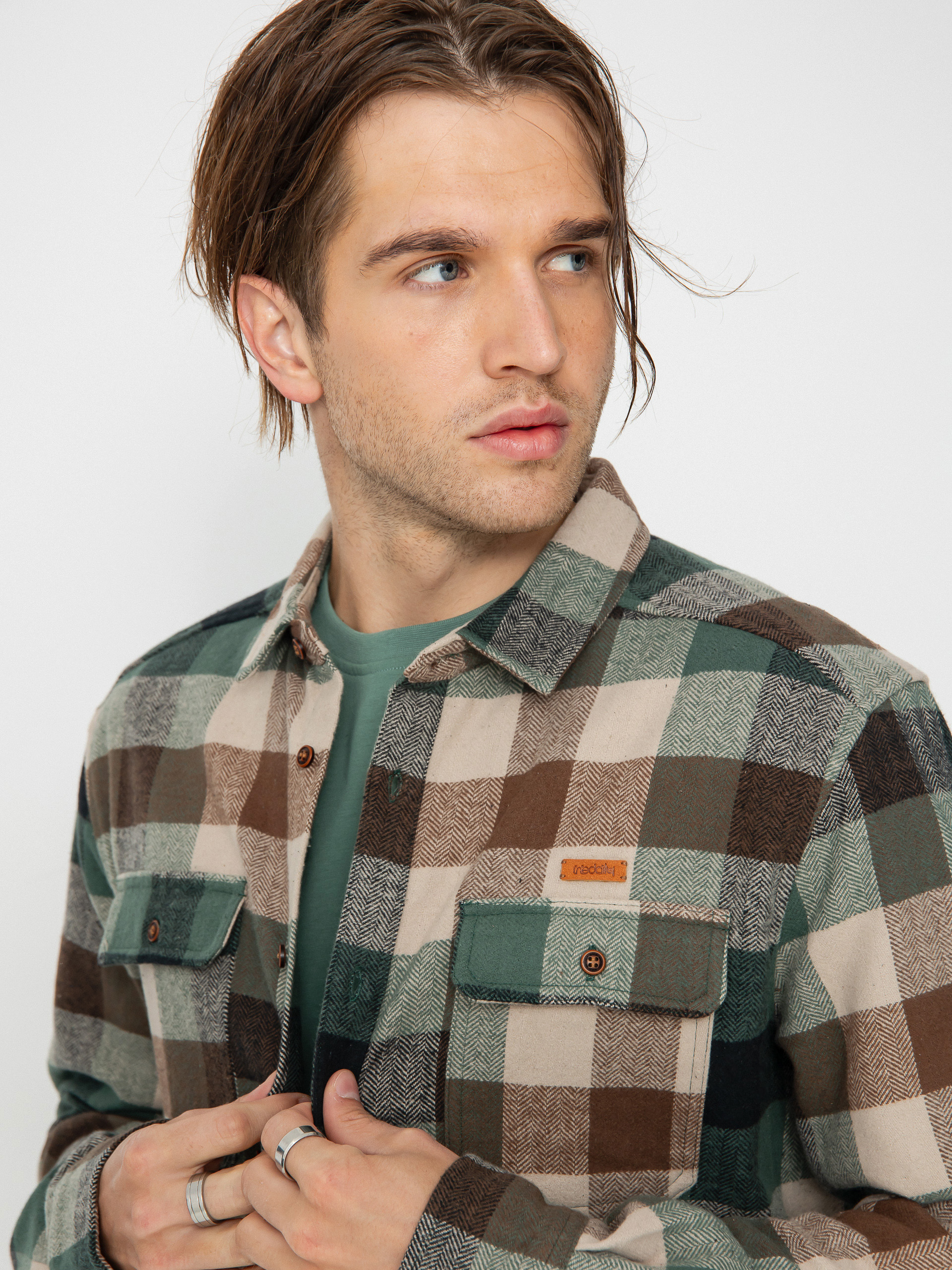 Риза Iriedaily Lumber Fella (jungle green)