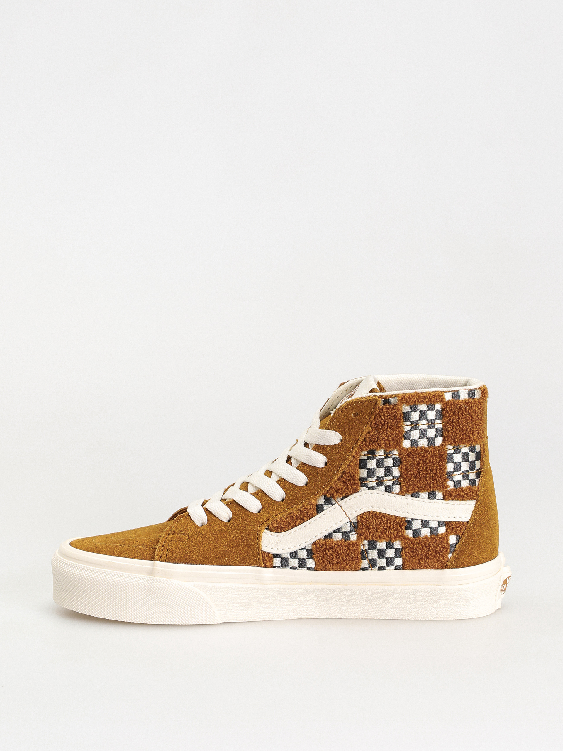 Обувки Vans Sk8 Hi Tapered (tufted check golden brown)