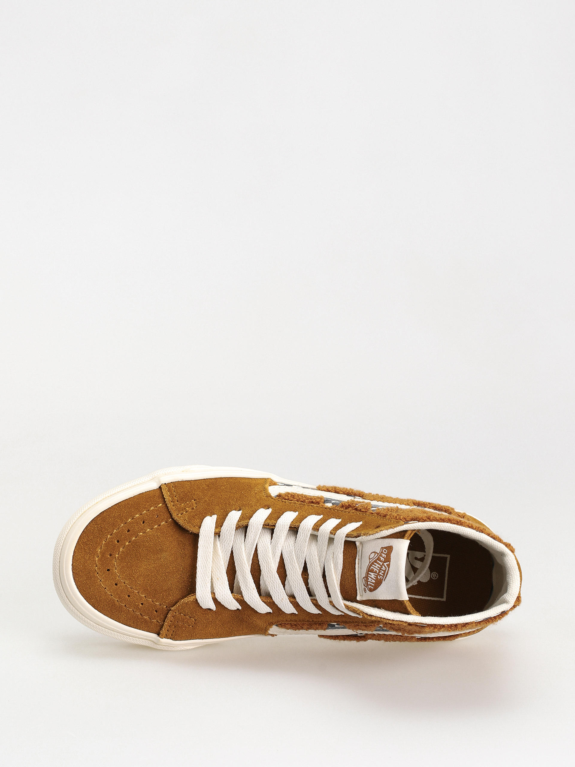 Обувки Vans Sk8 Hi Tapered (tufted check golden brown)