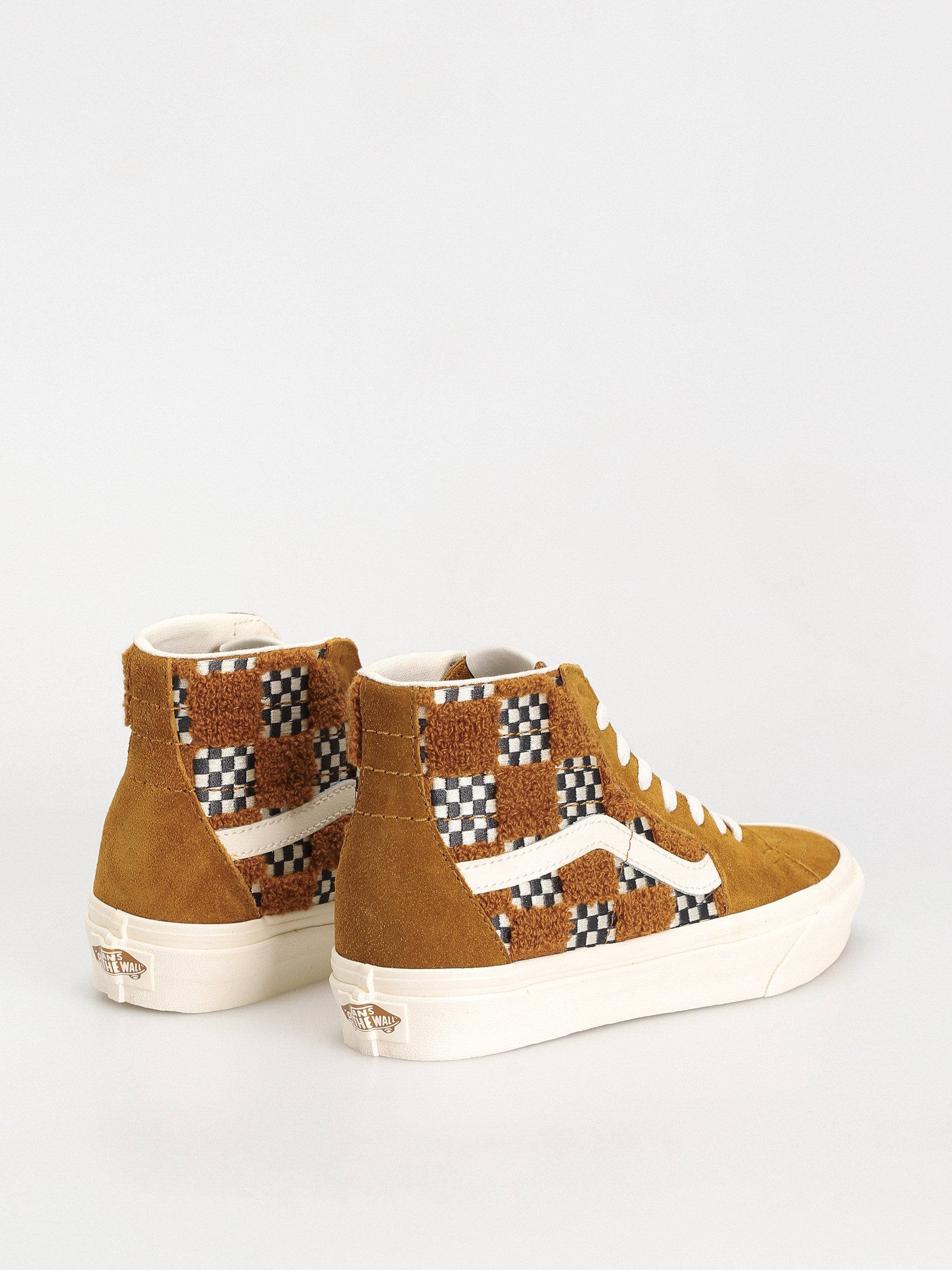 Обувки Vans Sk8 Hi Tapered (tufted check golden brown)