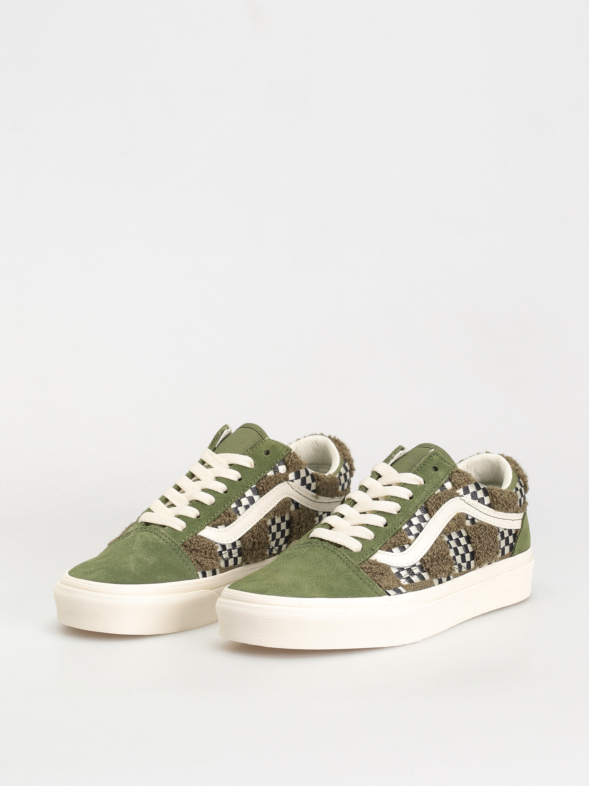 Обувки Vans Old Skool (tufted check loden green)