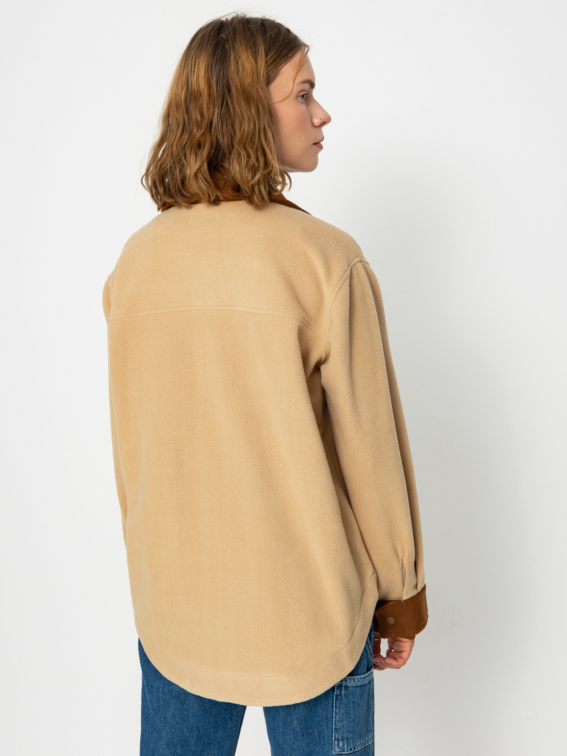 Риза Brixton Bowery Bf Arctic Stretch Fleec Wmn (sesame/bison)
