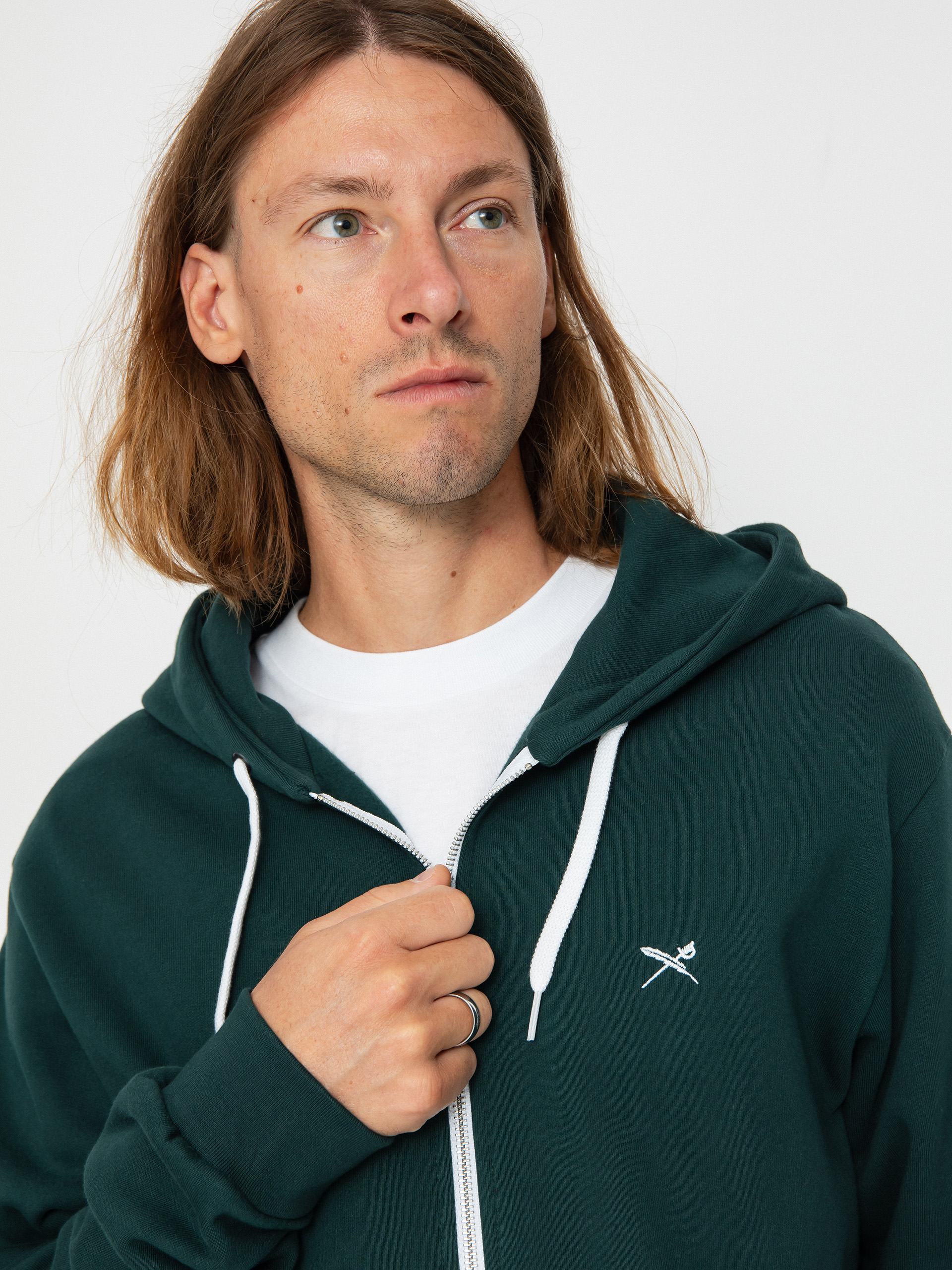 Суитшърт с качулка Iriedaily Mini Flag 2 ZHD (night forest)