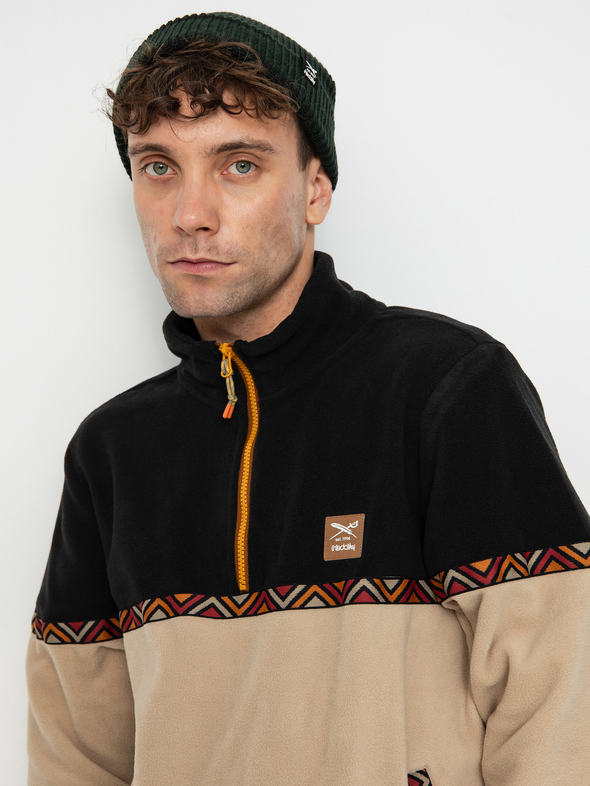 Мъжки Поларени суитшърти Iriedaily Monte Noe (khaki)