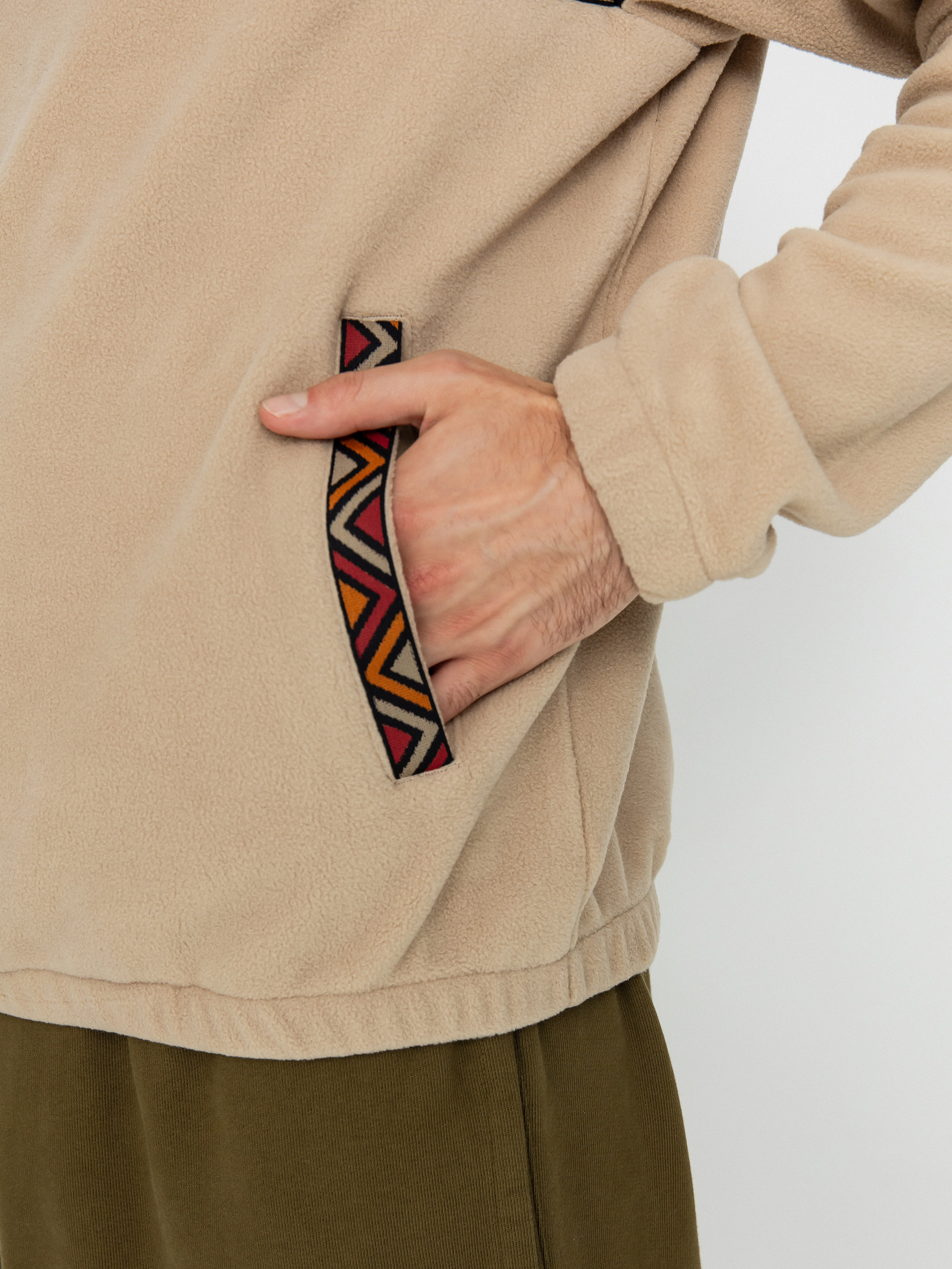 Мъжки Поларени суитшърти Iriedaily Monte Noe (khaki)