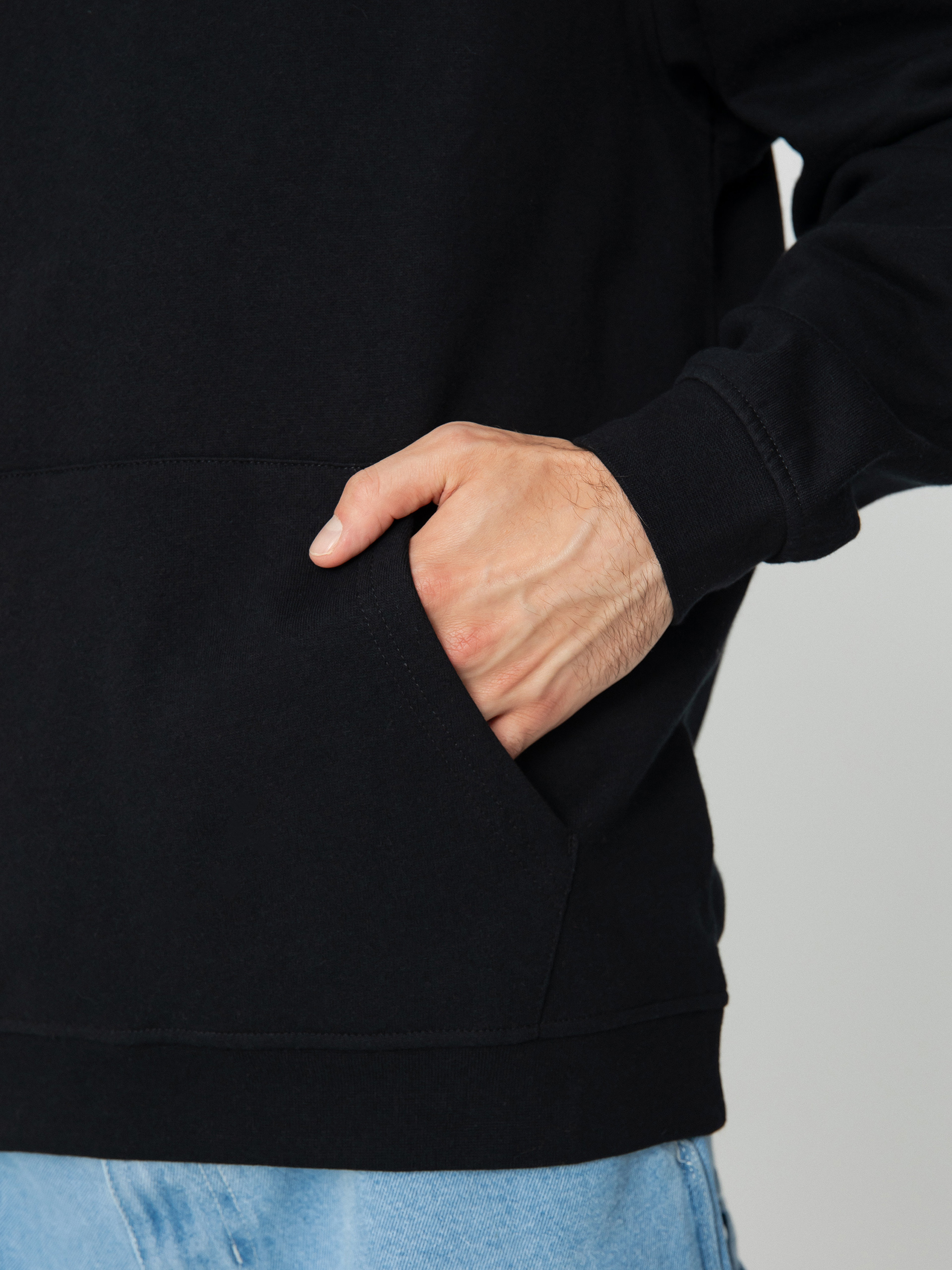 Суитшърт с качулка Santa Cruz Screaming Hand Chest HD (black)