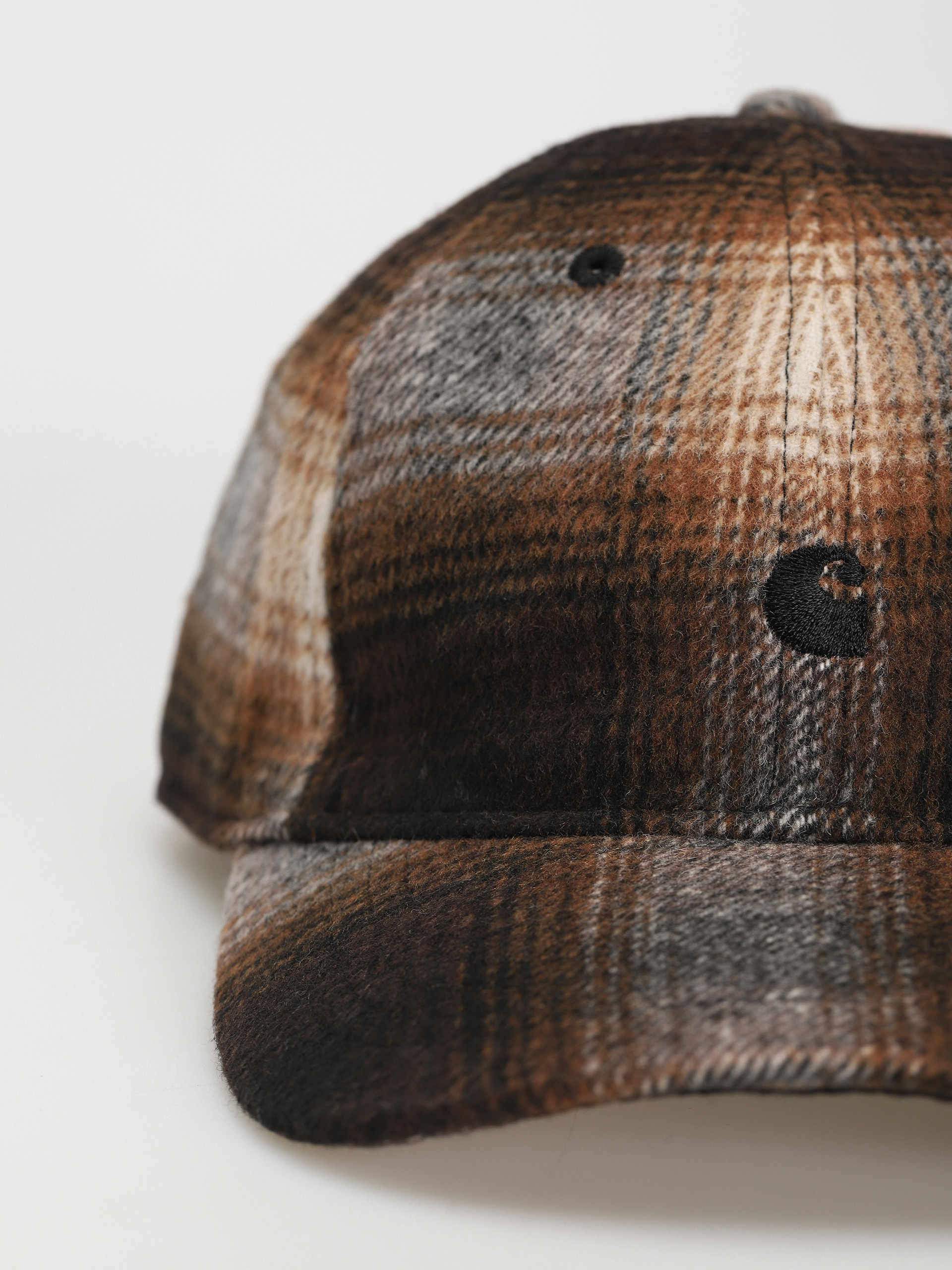Шапка с козирка Carhartt WIP Moreau (moreau check deep h brown/black)