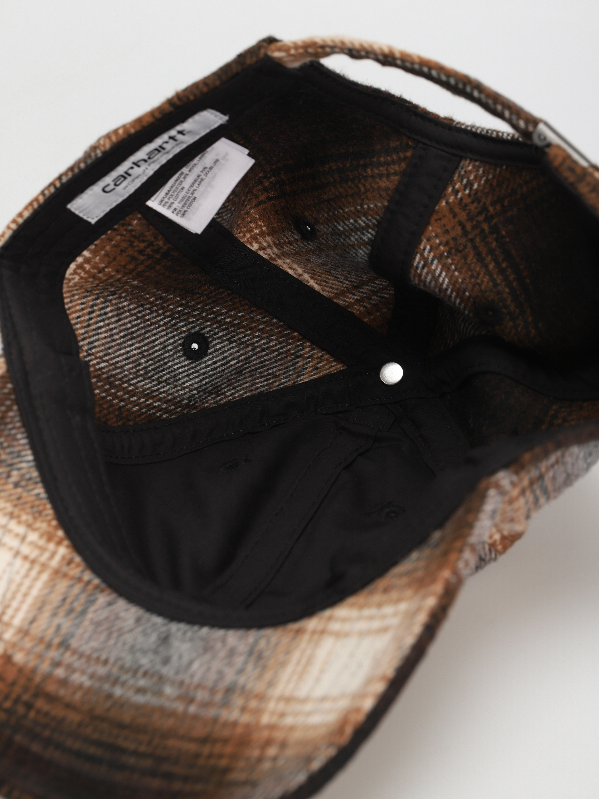 Шапка с козирка Carhartt WIP Moreau (moreau check deep h brown/black)
