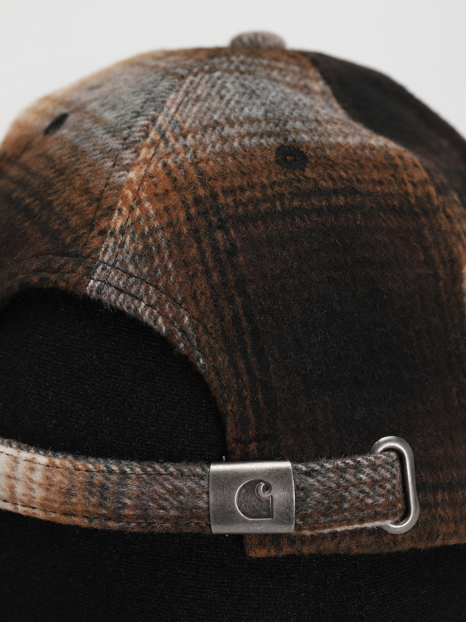 Шапка с козирка Carhartt WIP Moreau (moreau check deep h brown/black)