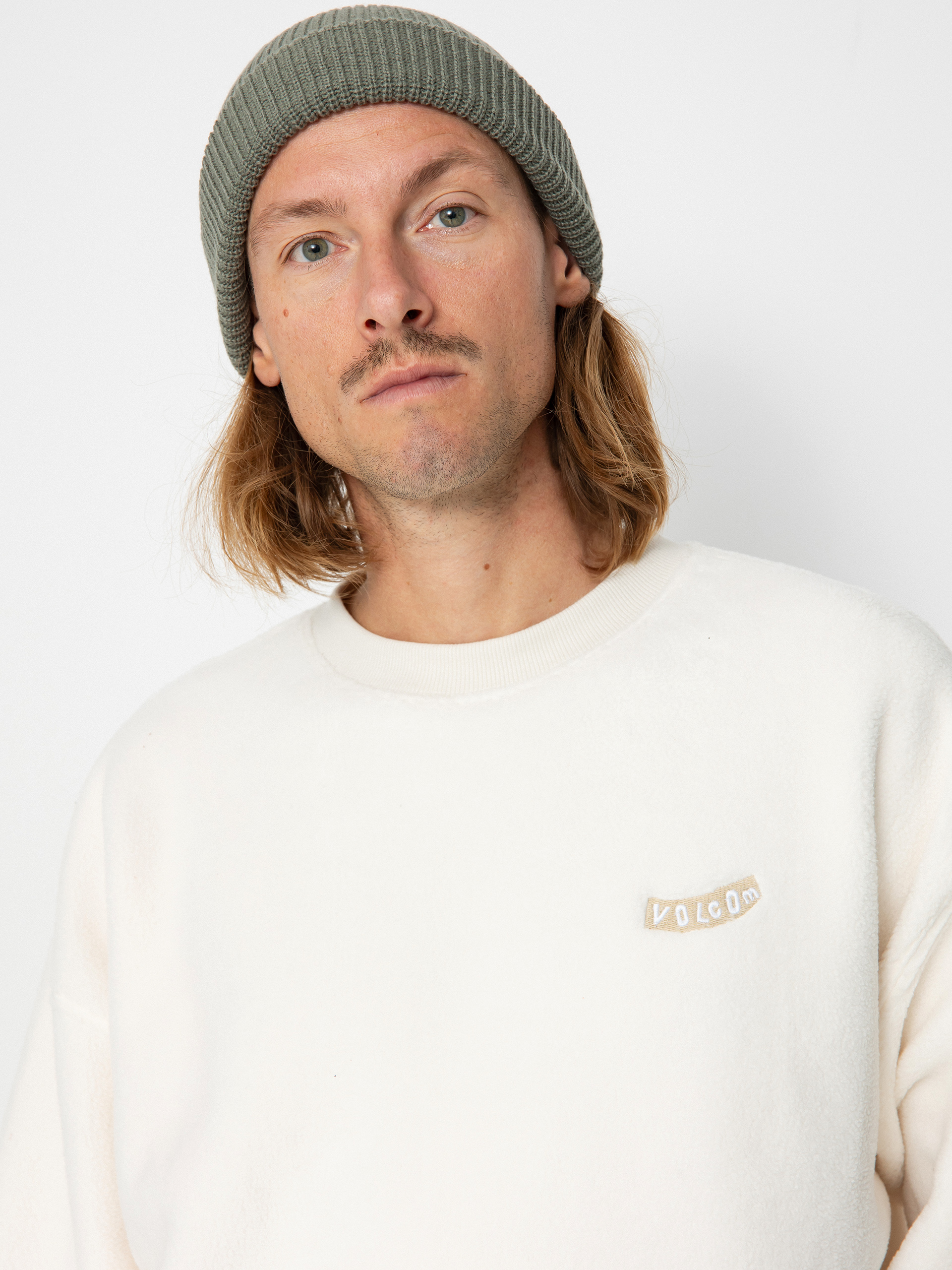 Суитшърт Volcom Too Kool Lse Crew (dirty white)