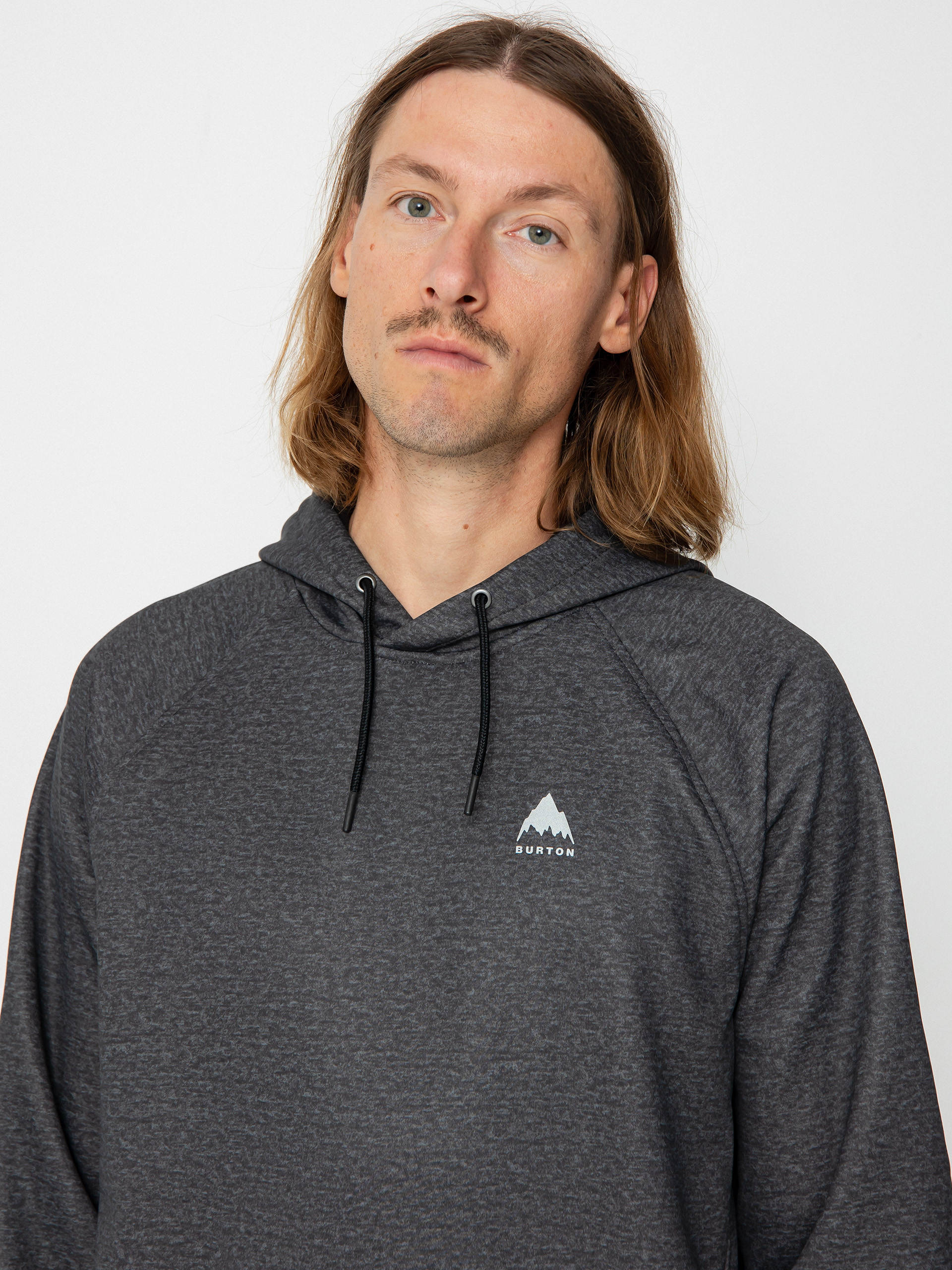 Суитшърт с качулка Burton Crown Weatherproof HD (true black heather)