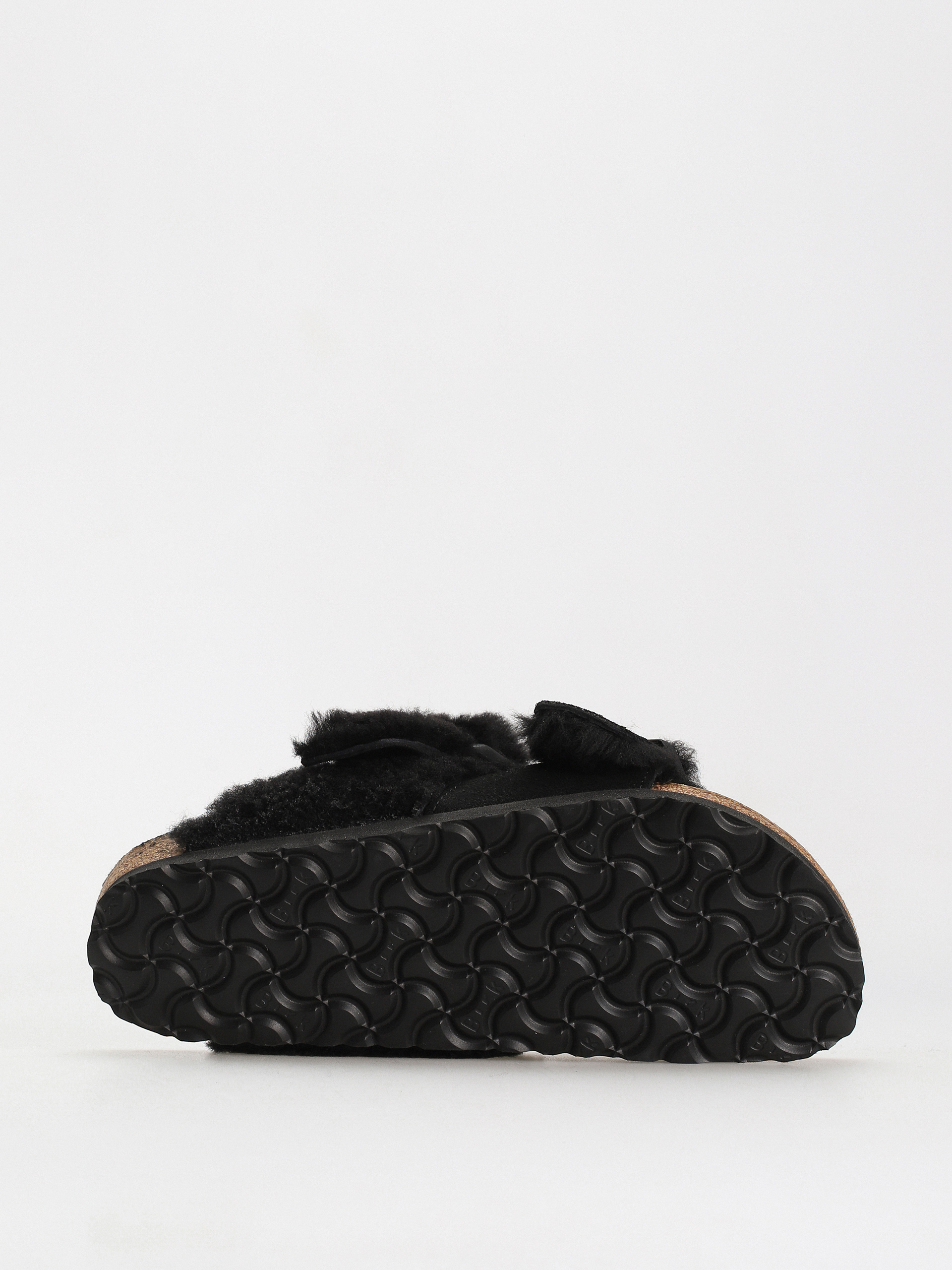 Чехли Birkenstock Arizona Split Teddy Parts Rivet Logo Suede Leather/Fur Narrow Wmn (black)