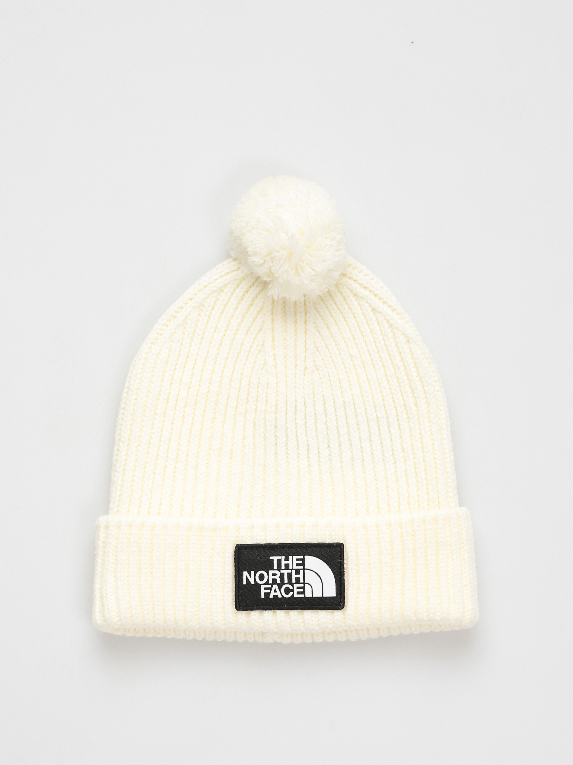 Шапка The North Face Tnf Logo Box Pom (gardenia white)