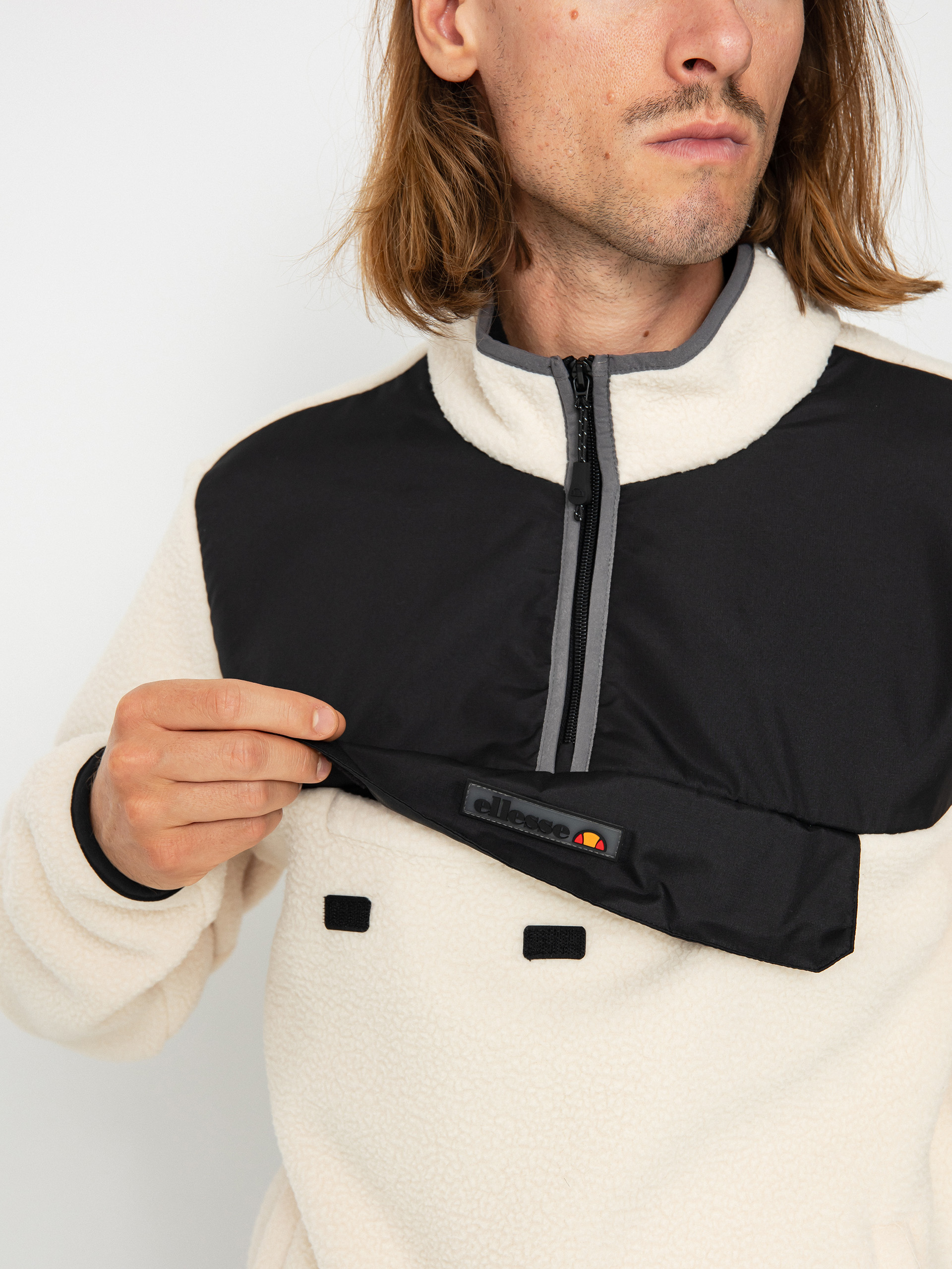 Мъжки Поларени суитшърти Ellesse Zinco Oh (off white)